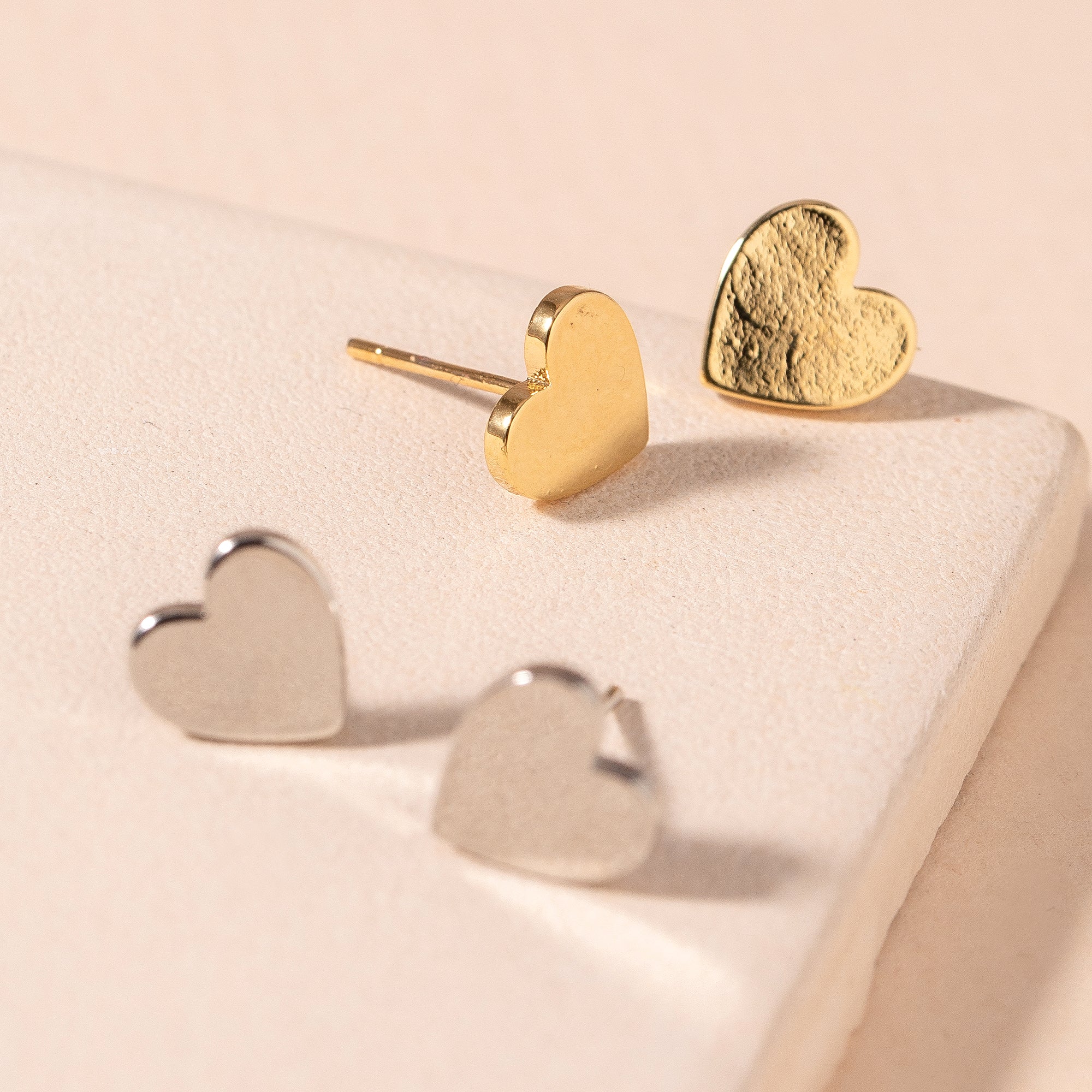 Heart Stud Earrings
