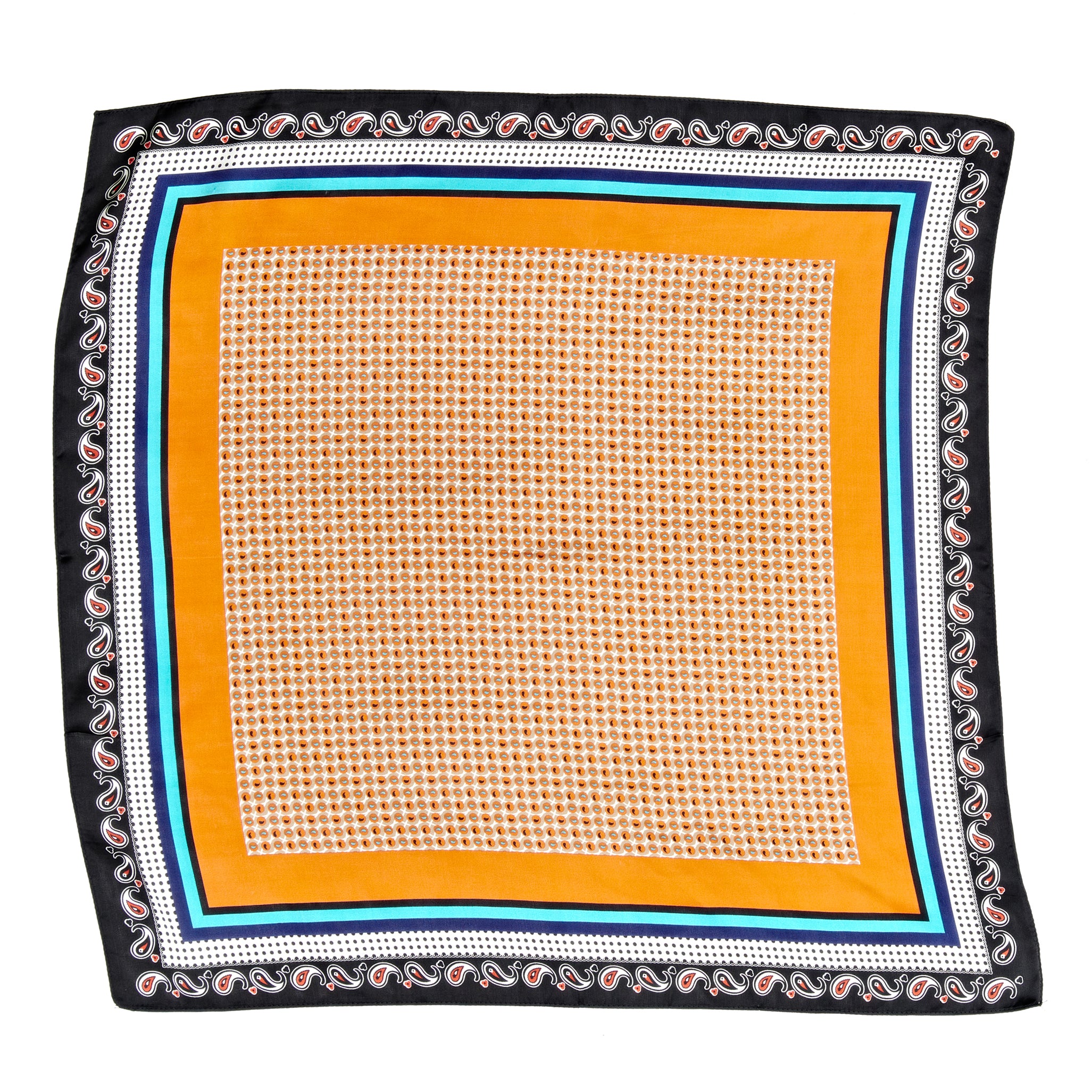 Multi Print Silky Bandana Scarf