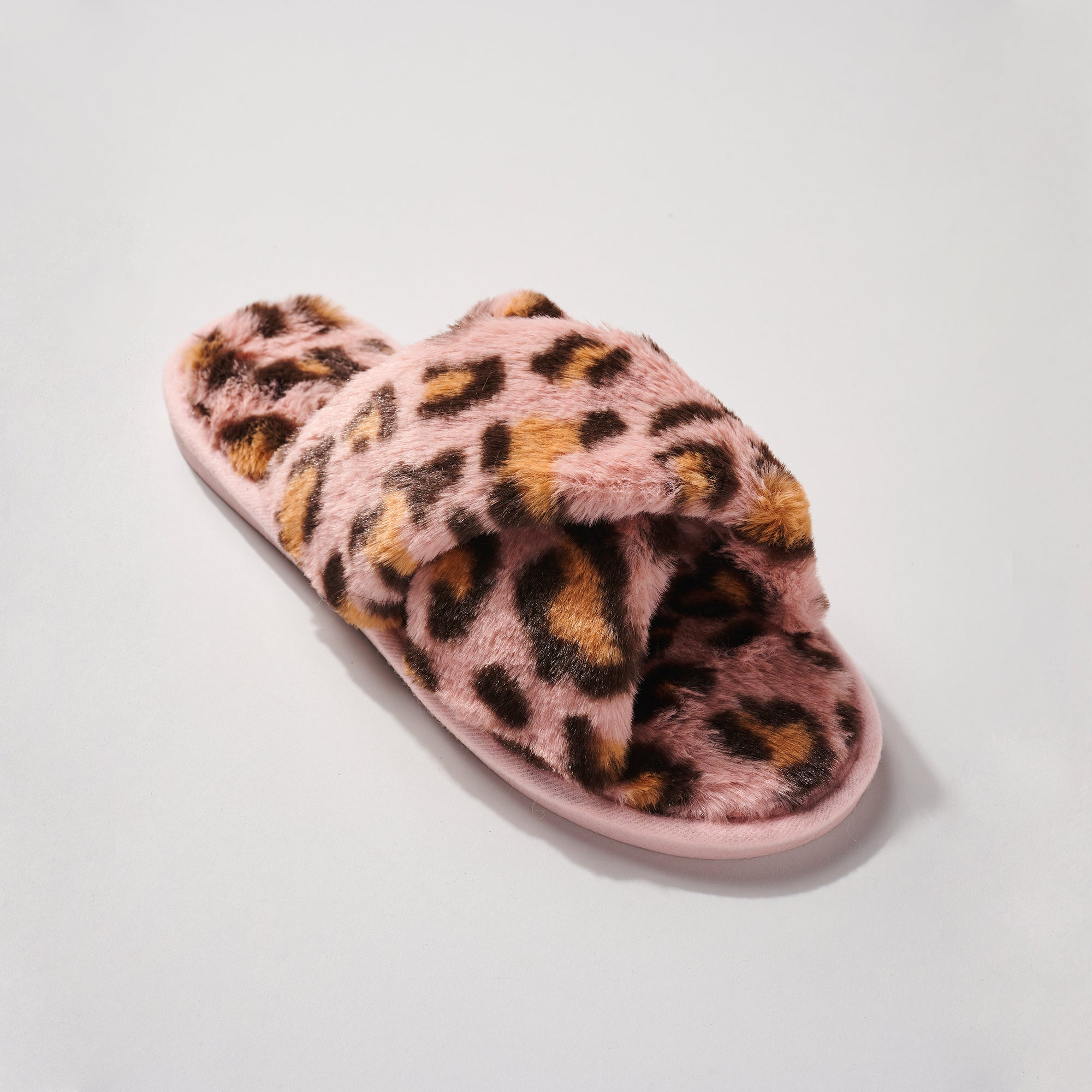 Leopard Fur Slippers
