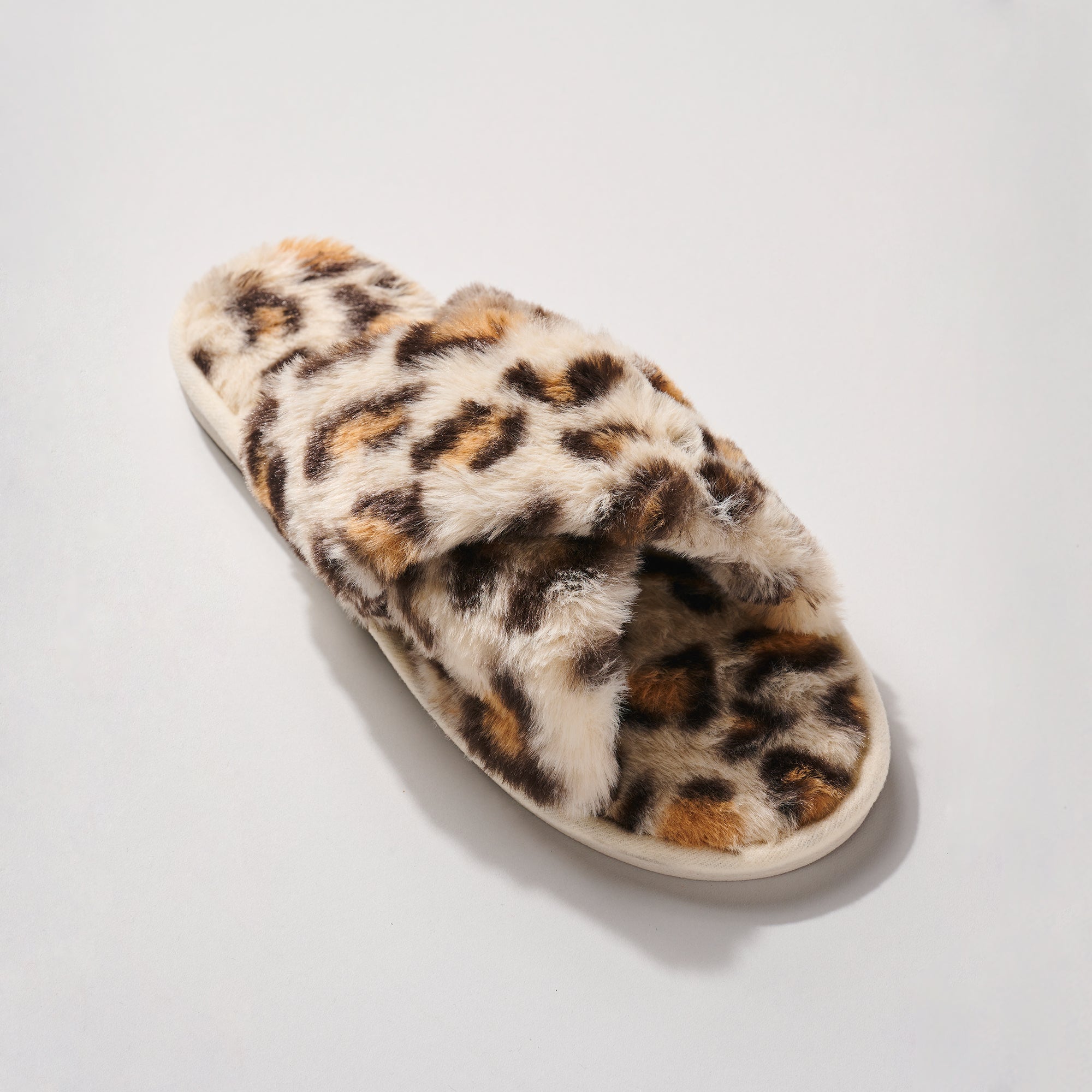 Leopard Fur Slippers
