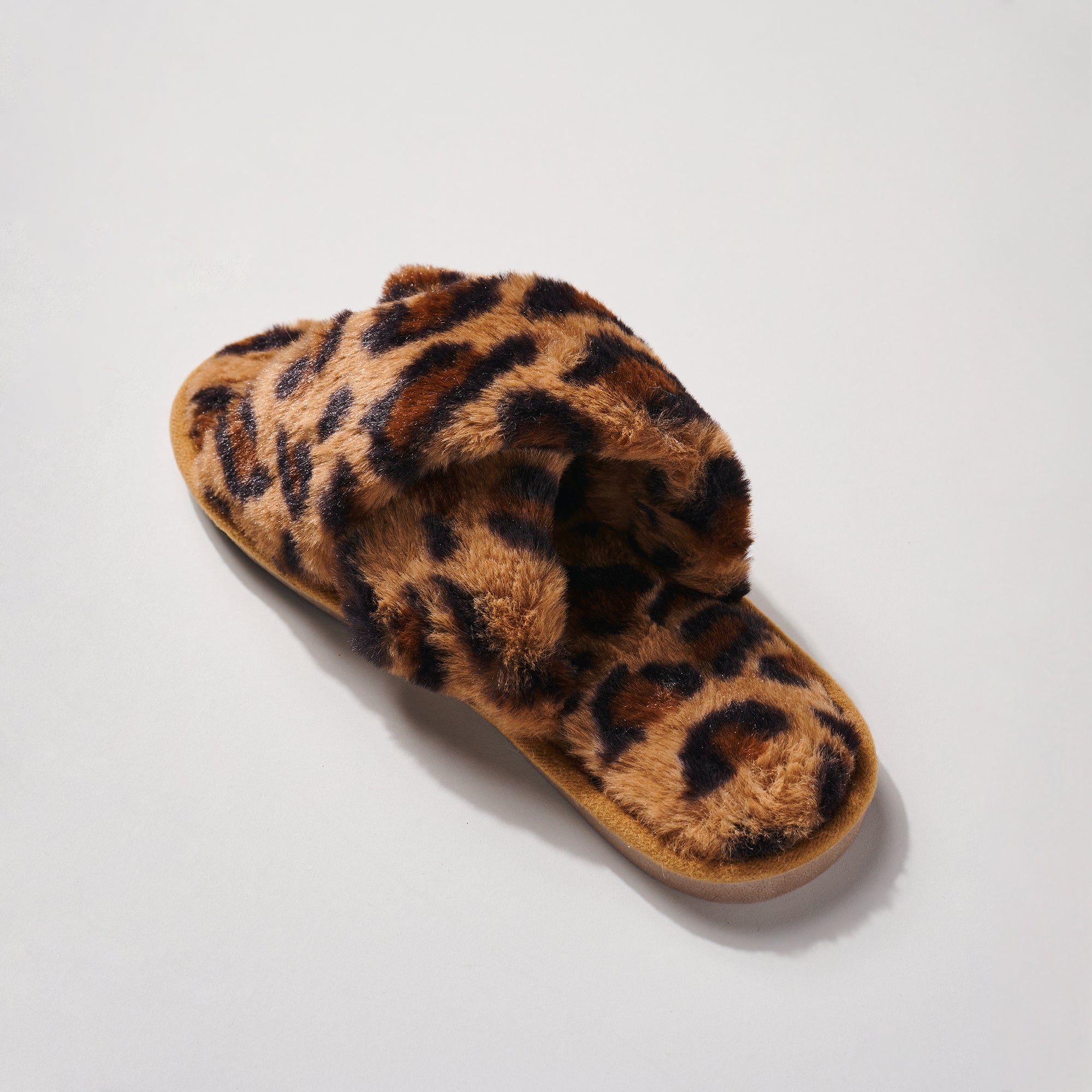 Leopard Fur Slippers