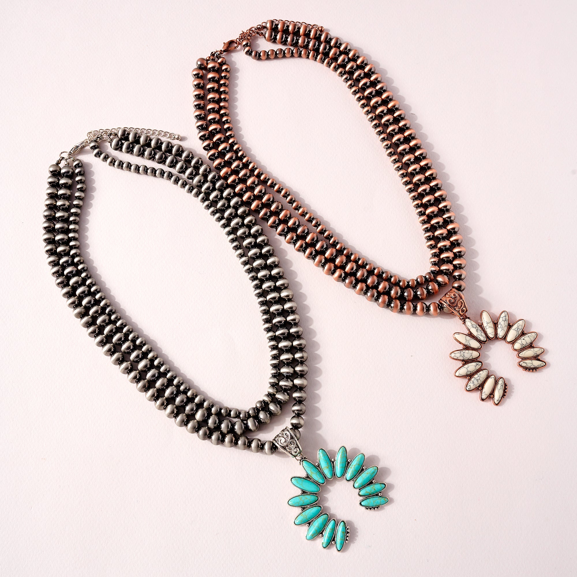 Western Squash Blossom Layered Necklace
