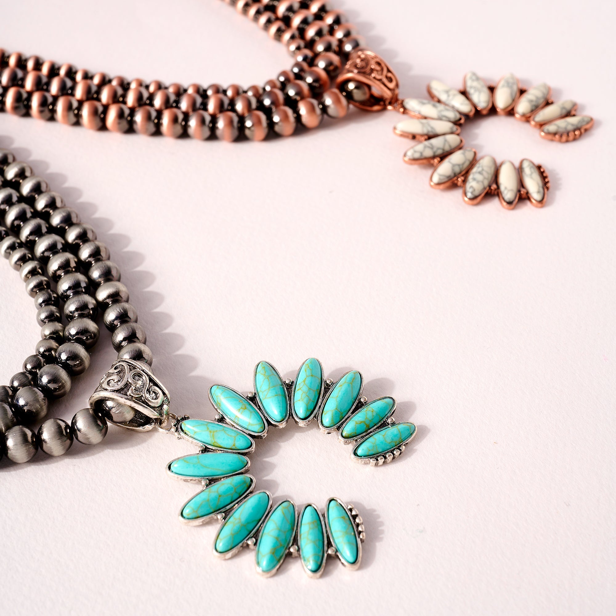 Western Squash Blossom Layered Necklace