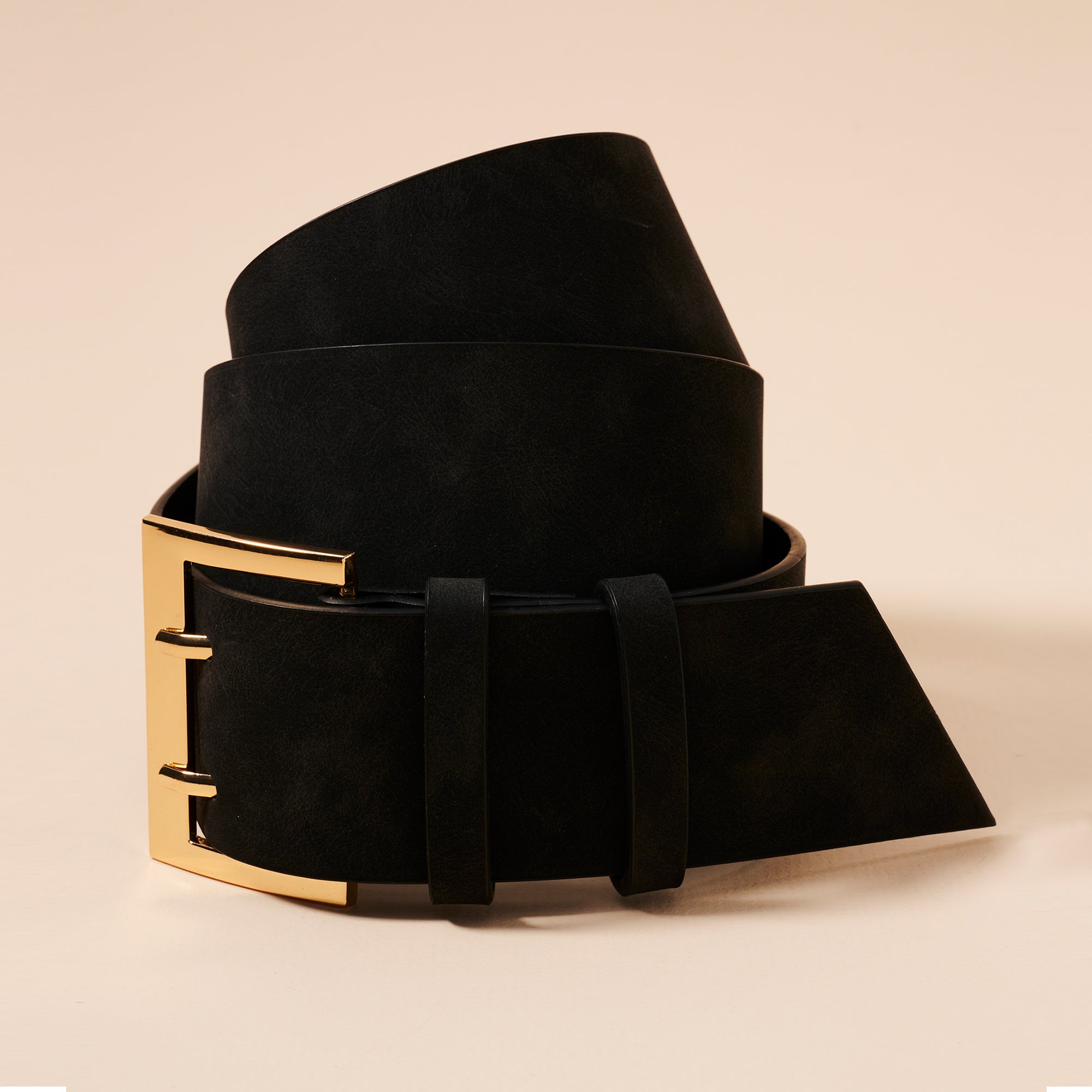 Wide Suede Waist Belt