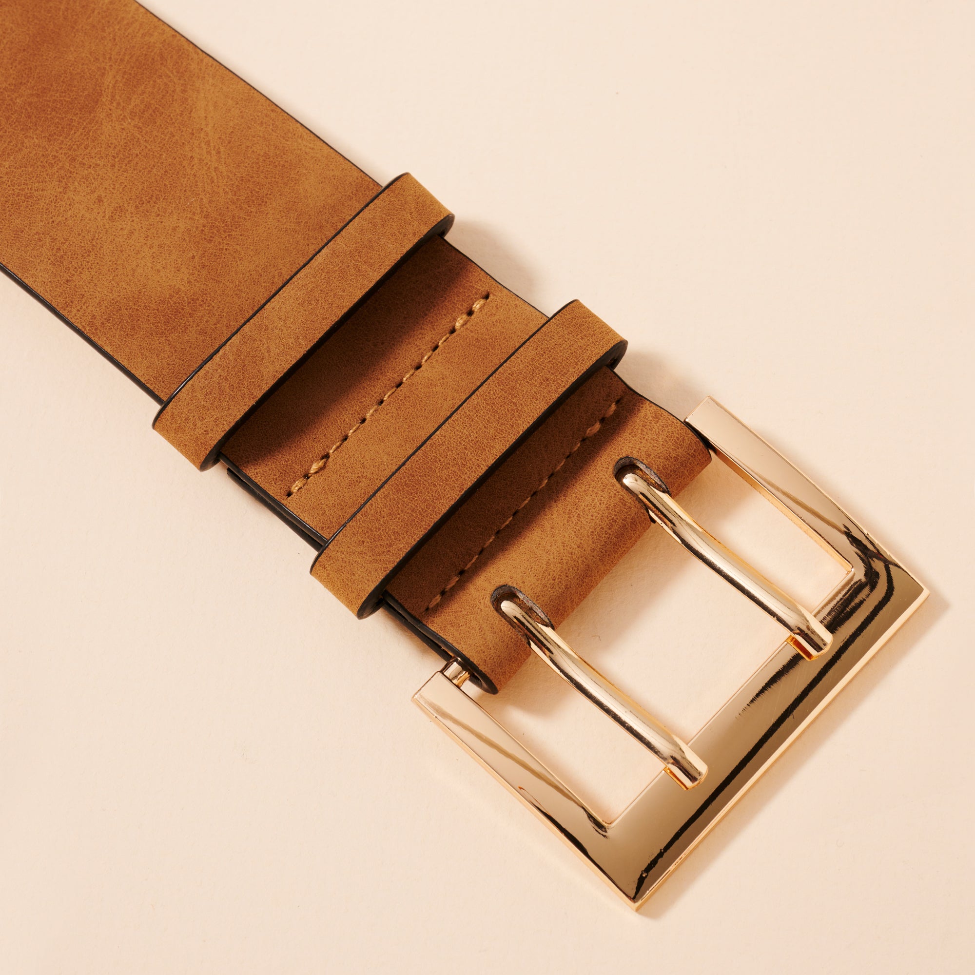 Wide Suede Waist Belt