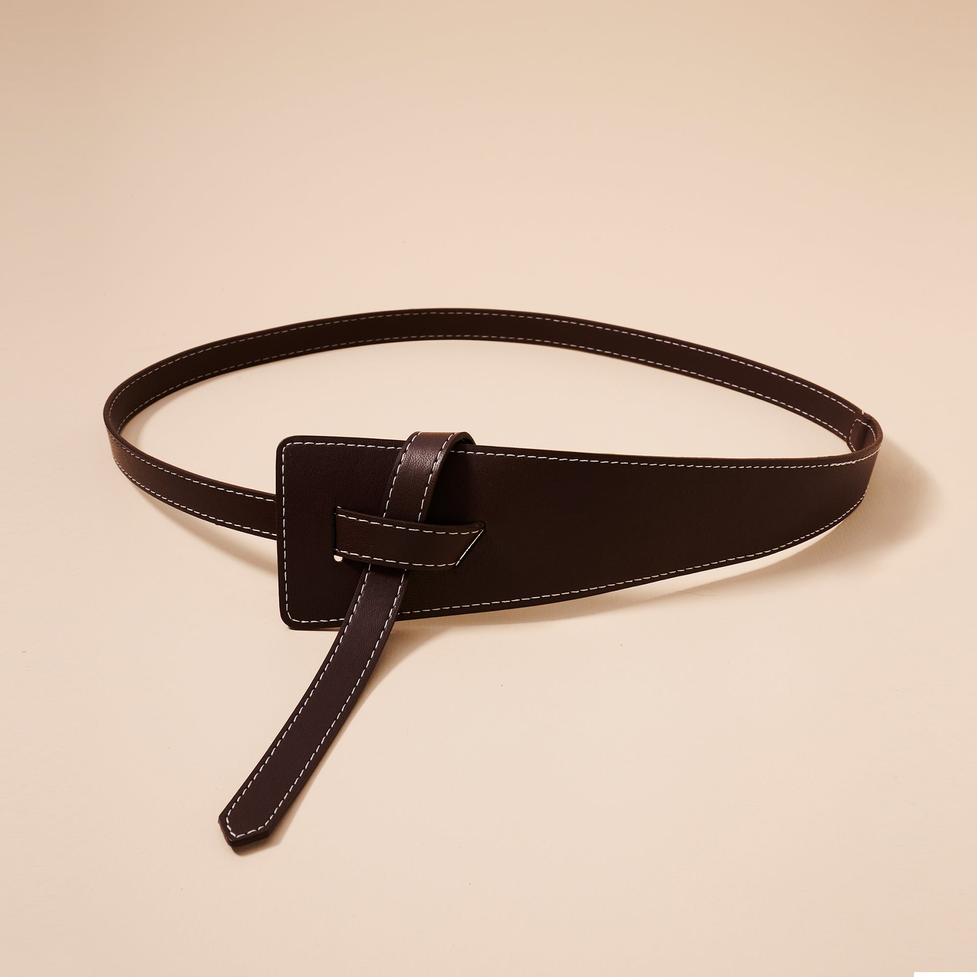 Tie Faux Leather Belt