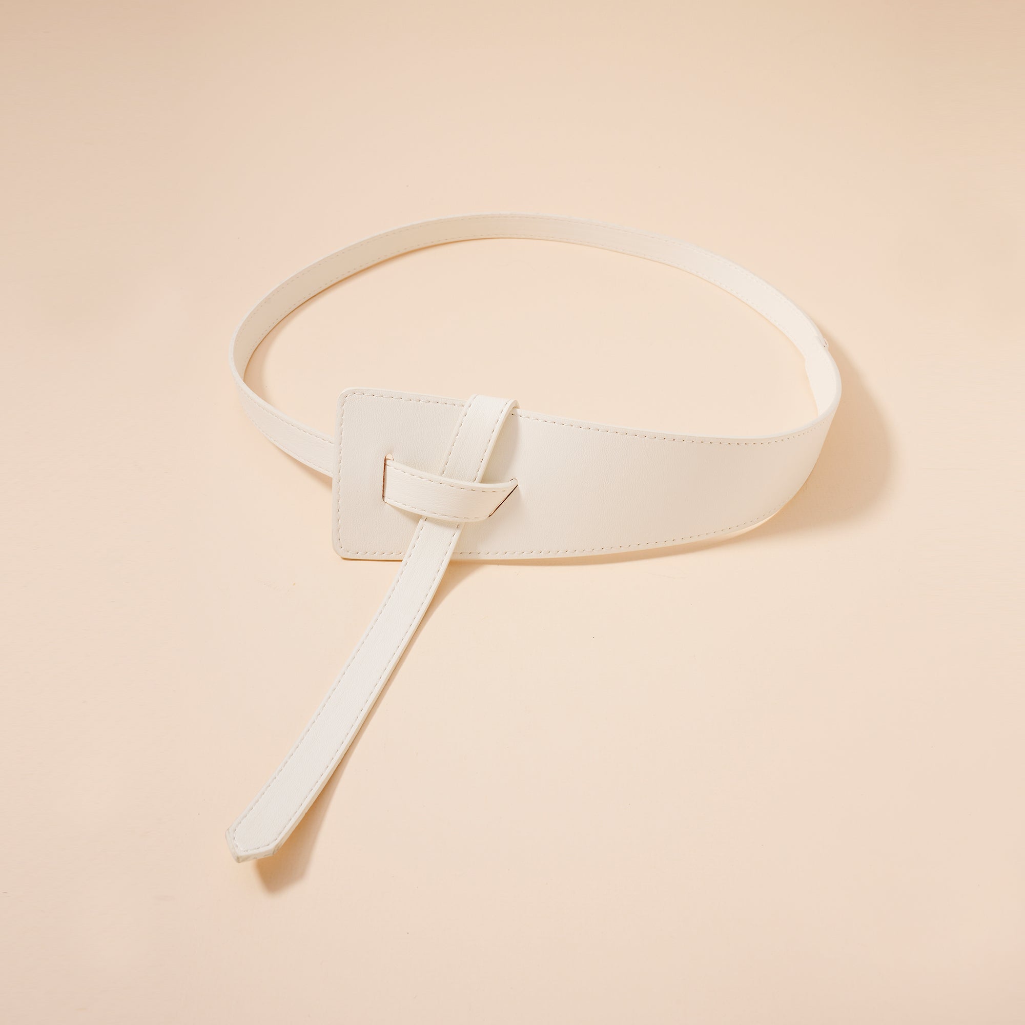 Tie Faux Leather Belt