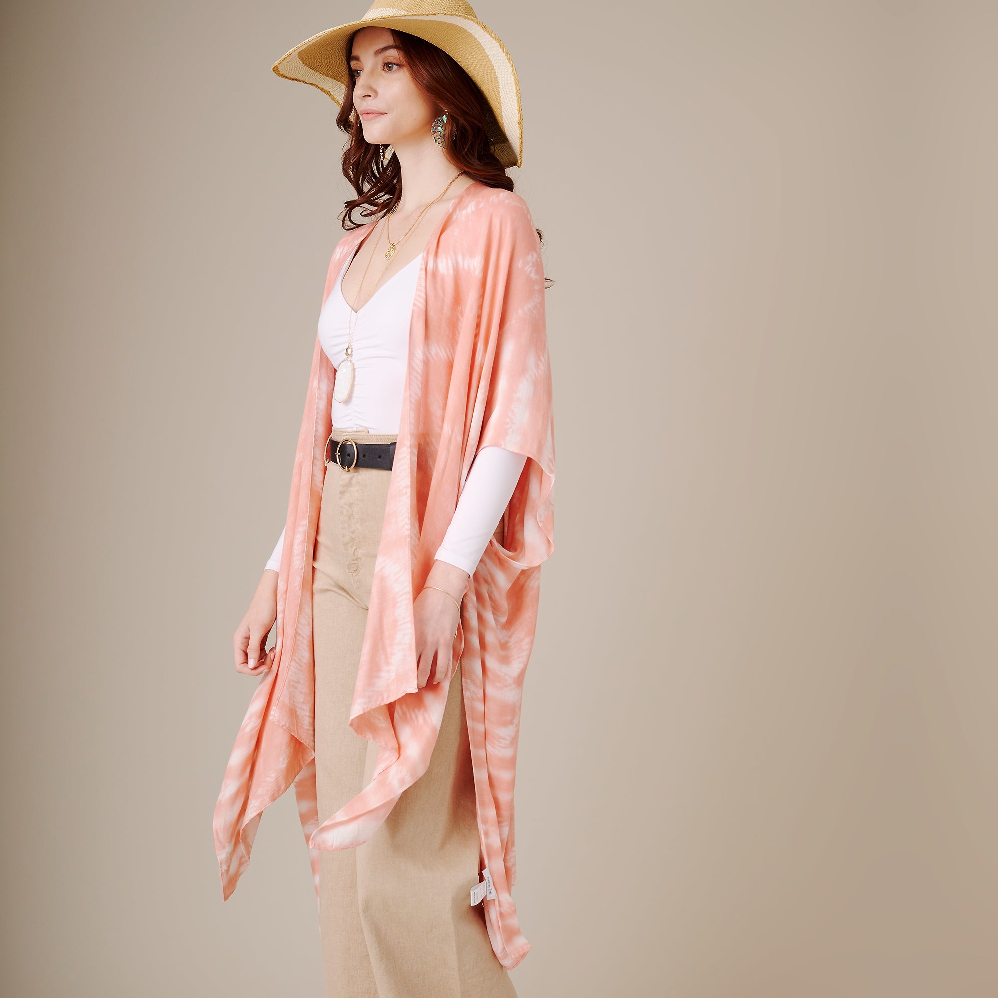 Tie Dye Print Kimono