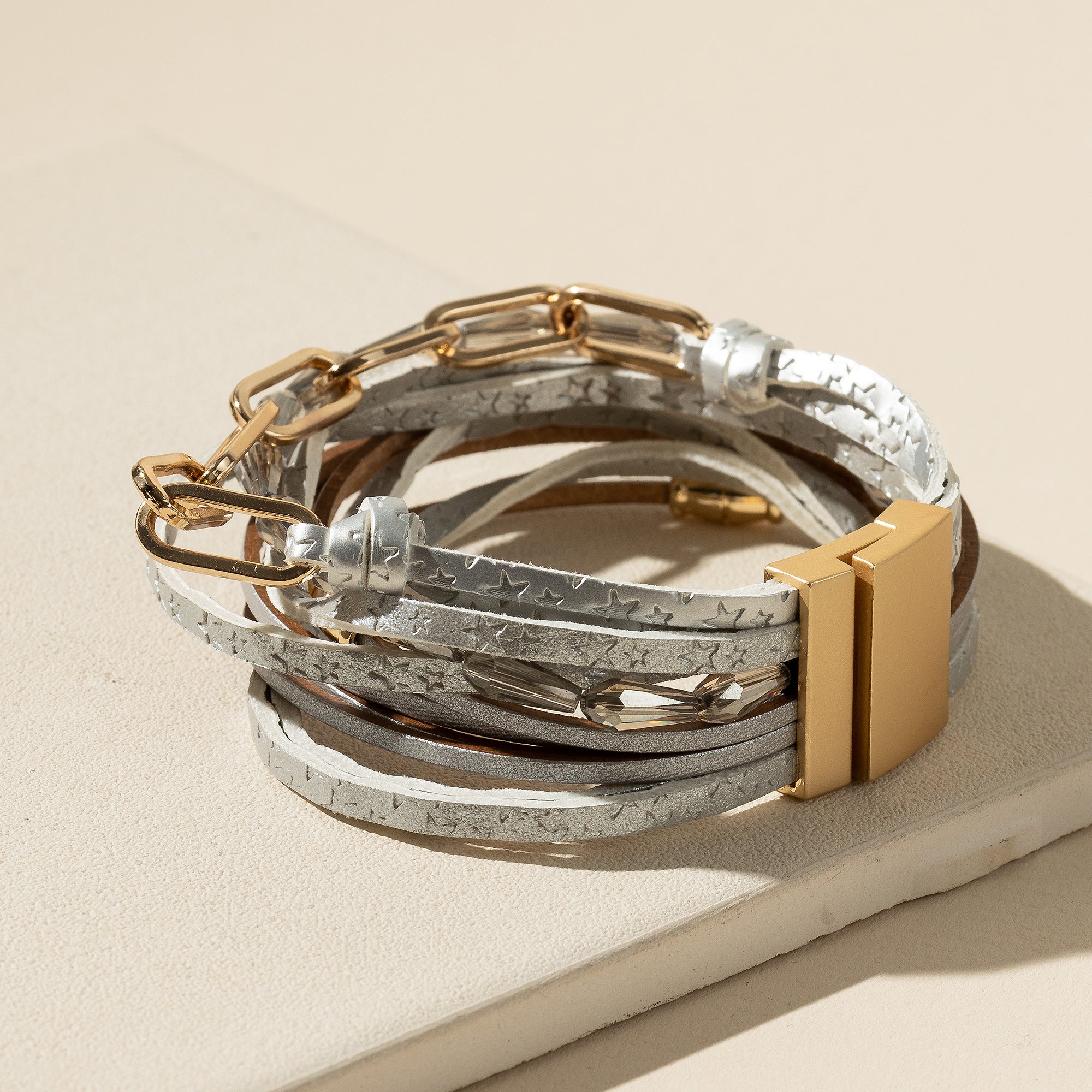 Chain Linked Layered Bracelet