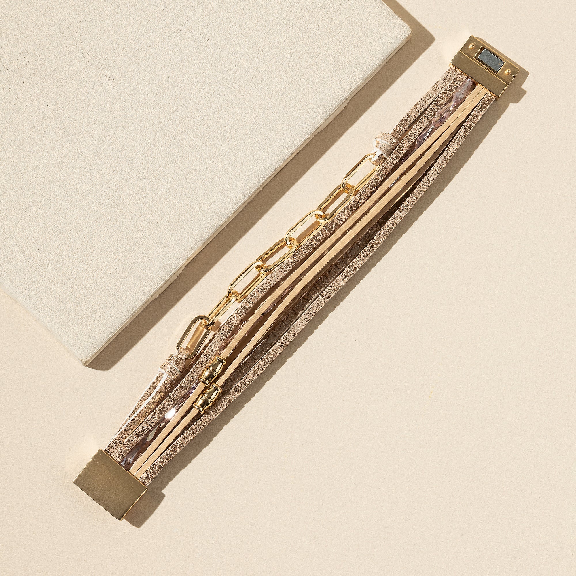 Chain Linked Layered Bracelet