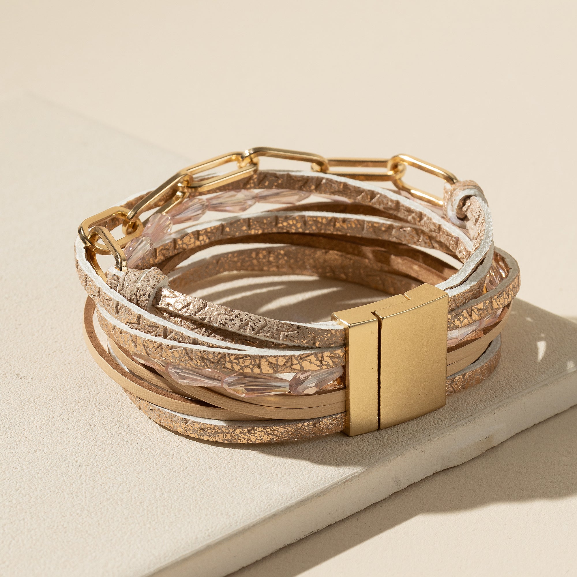 Chain Linked Layered Bracelet