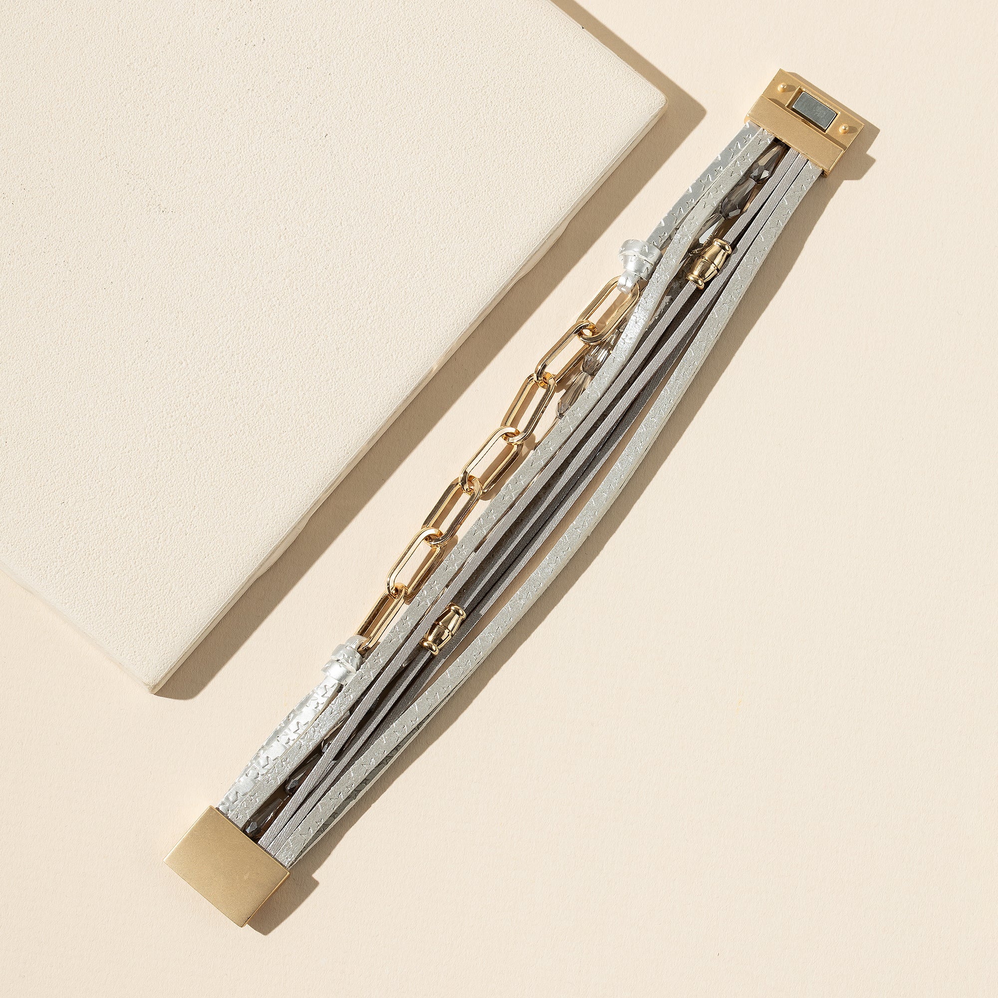 Chain Linked Layered Bracelet
