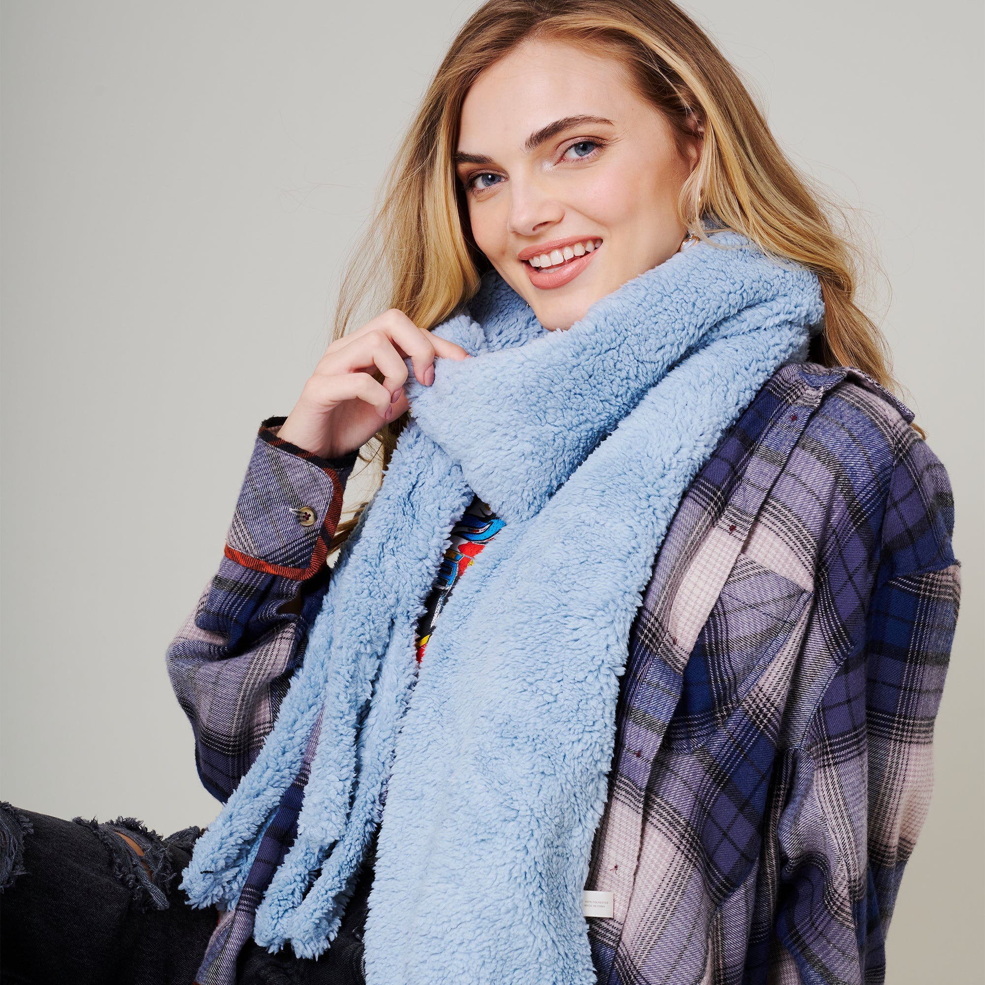 Fringe Soft Oblong Scarf