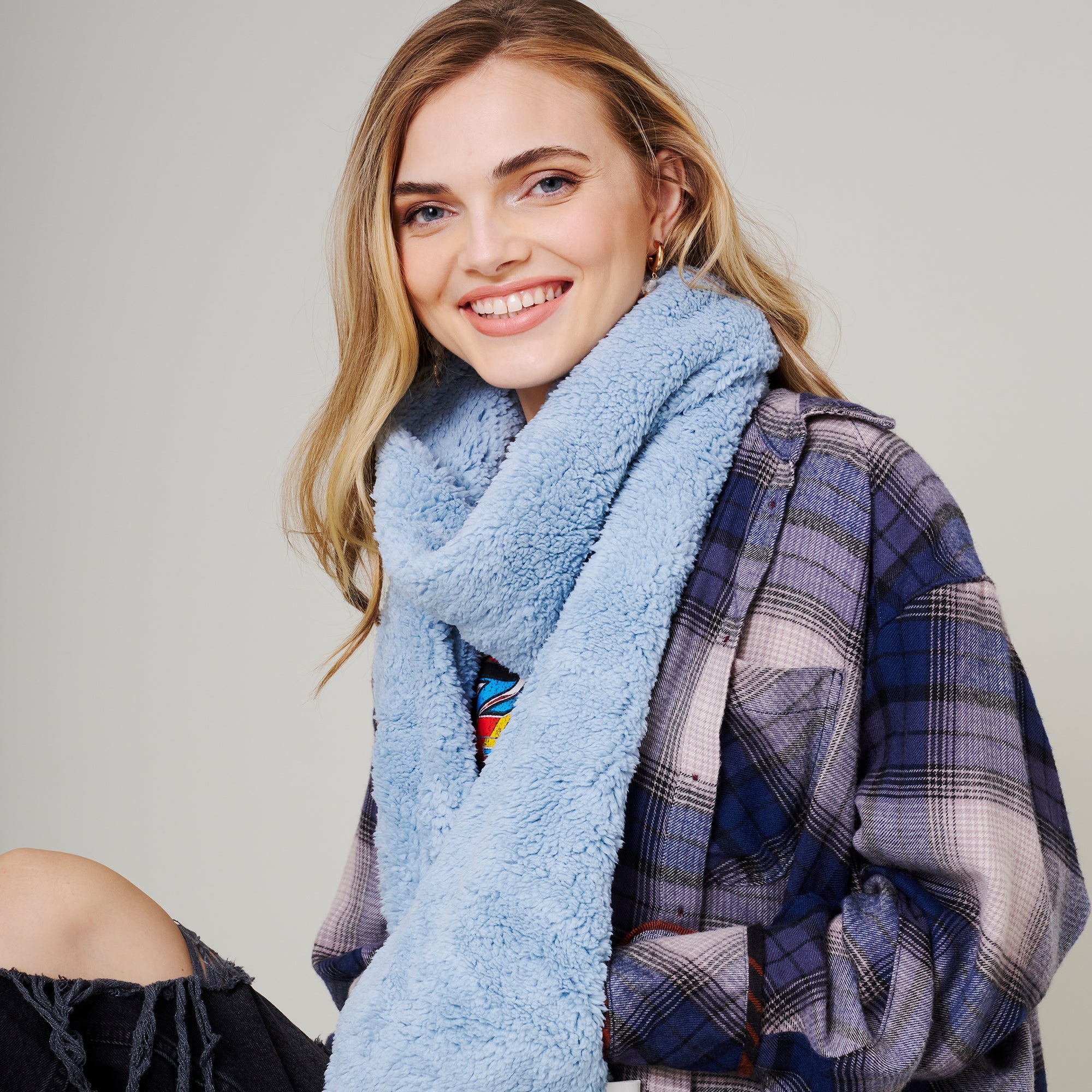 Fringe Soft Oblong Scarf