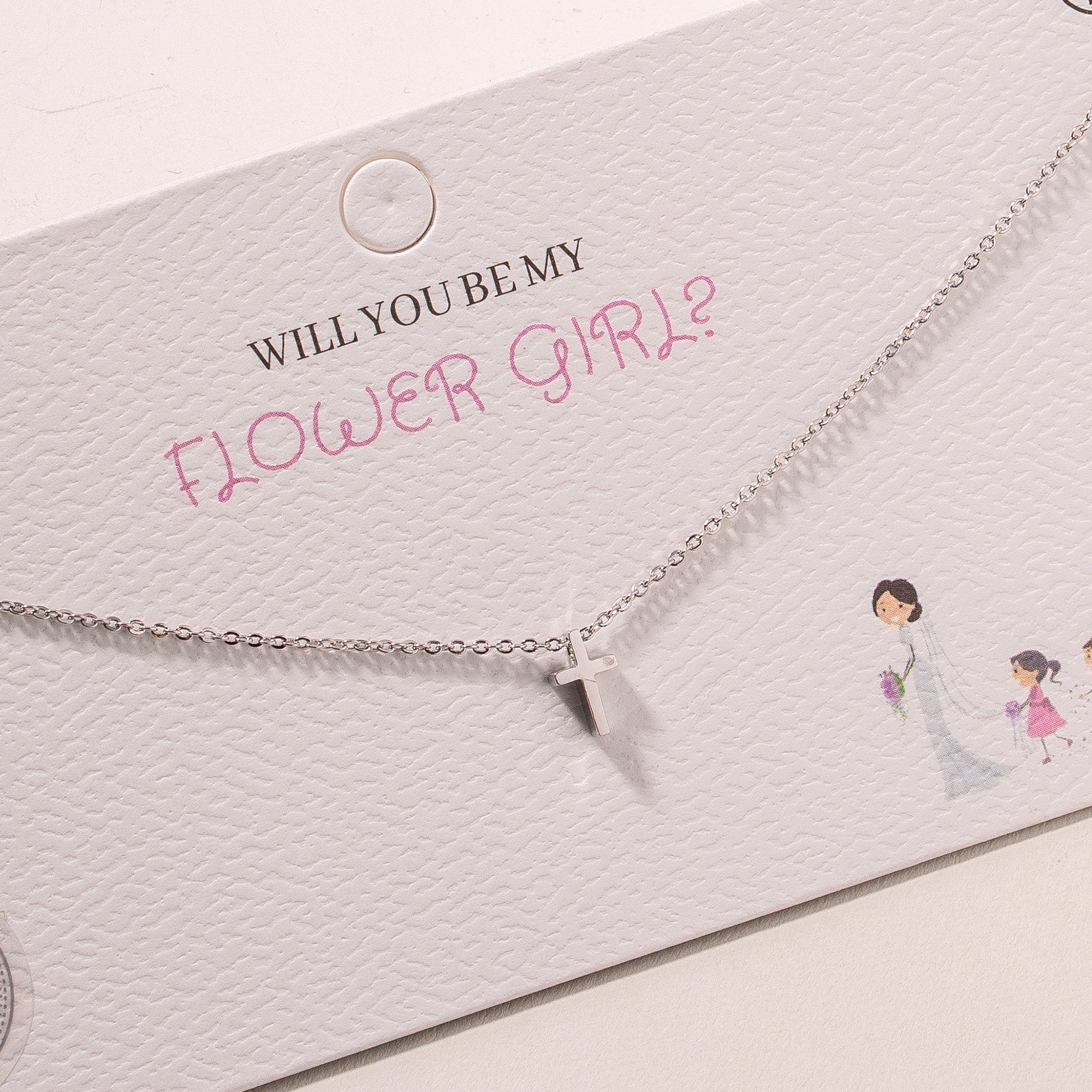 Mini Cross Charm Necklace
