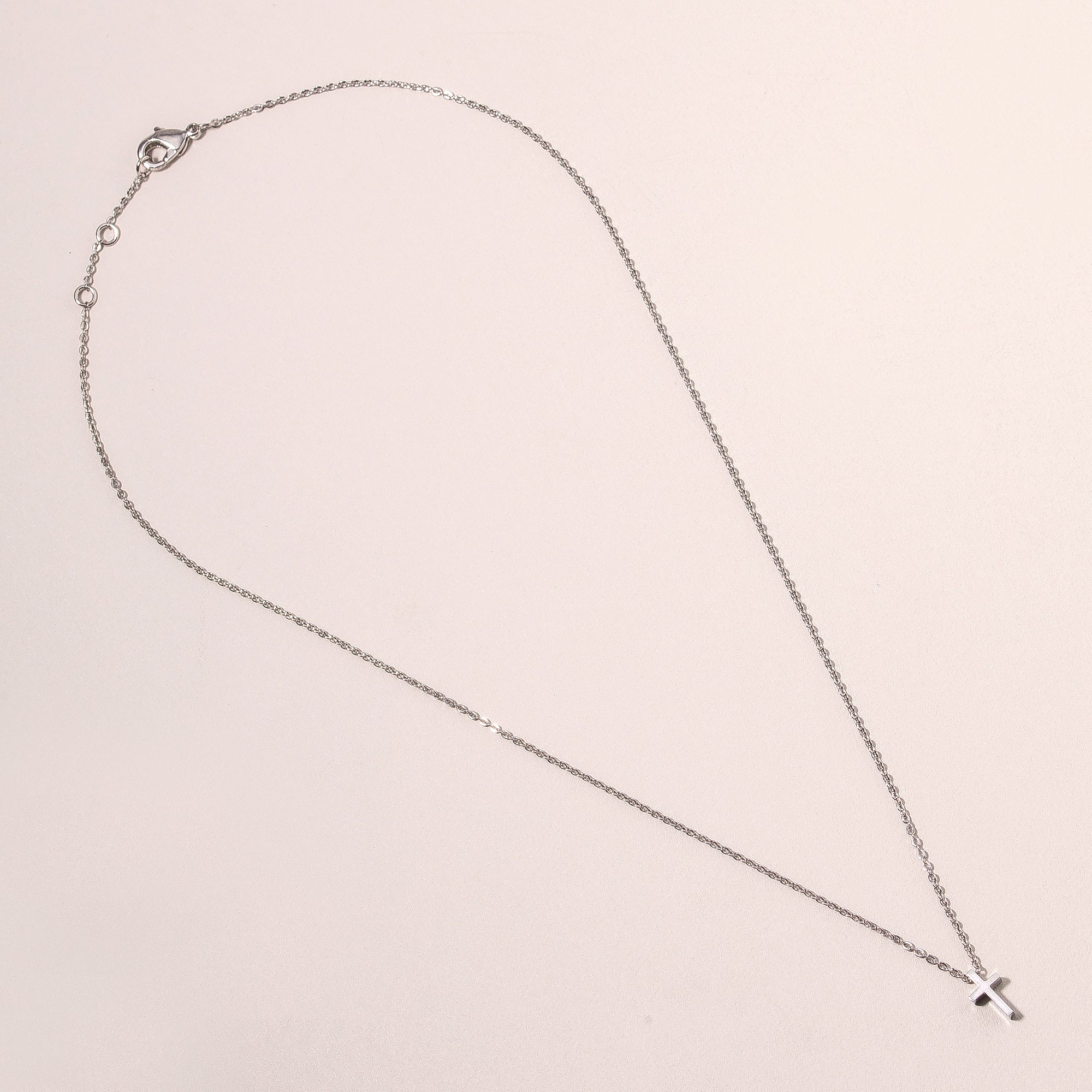Mini Cross Charm Necklace