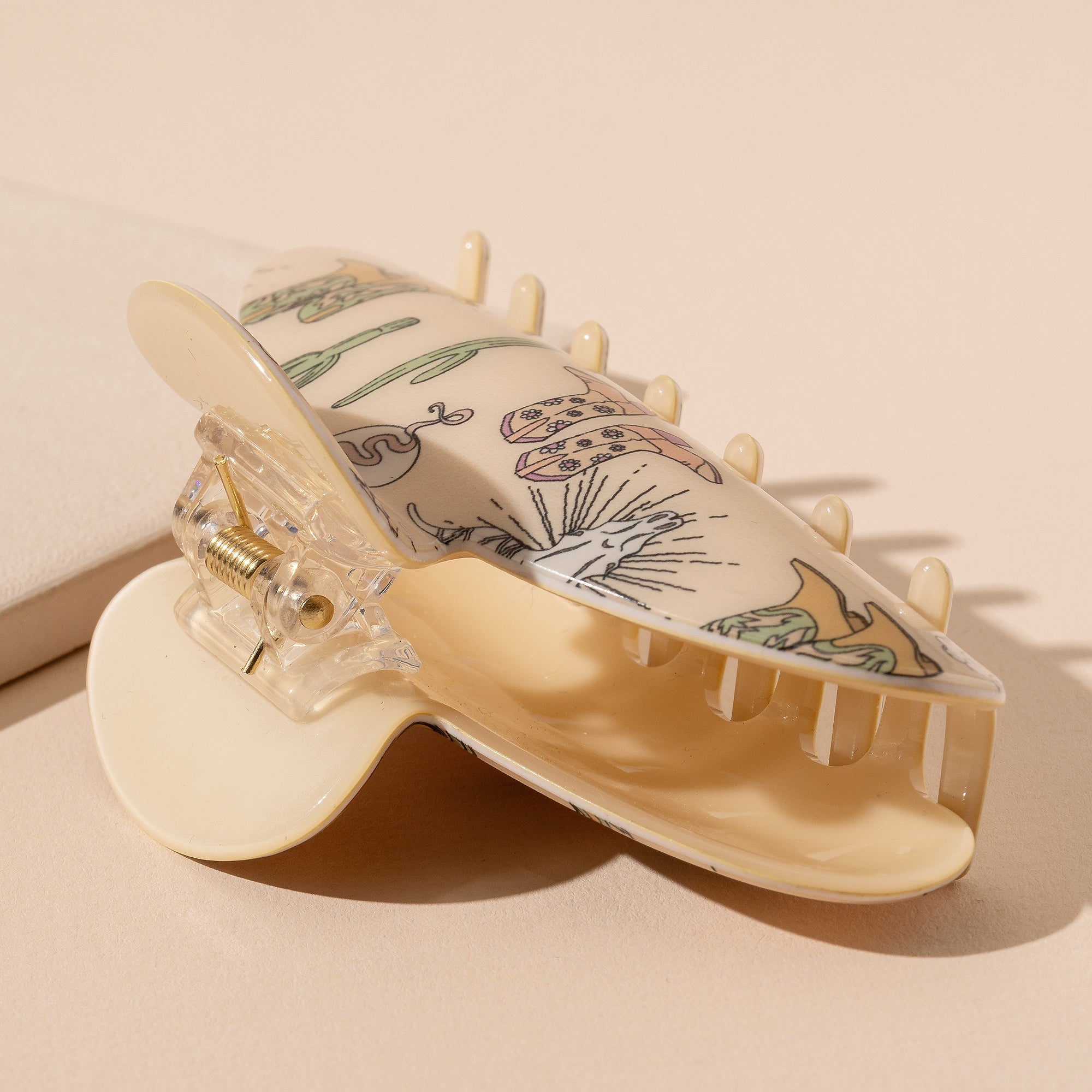 Western Boots Pattern Hair Claw