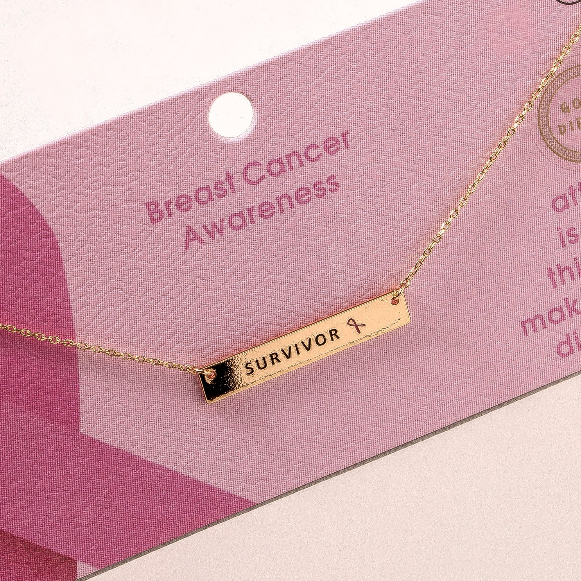 Survivor Tag Charm Necklace