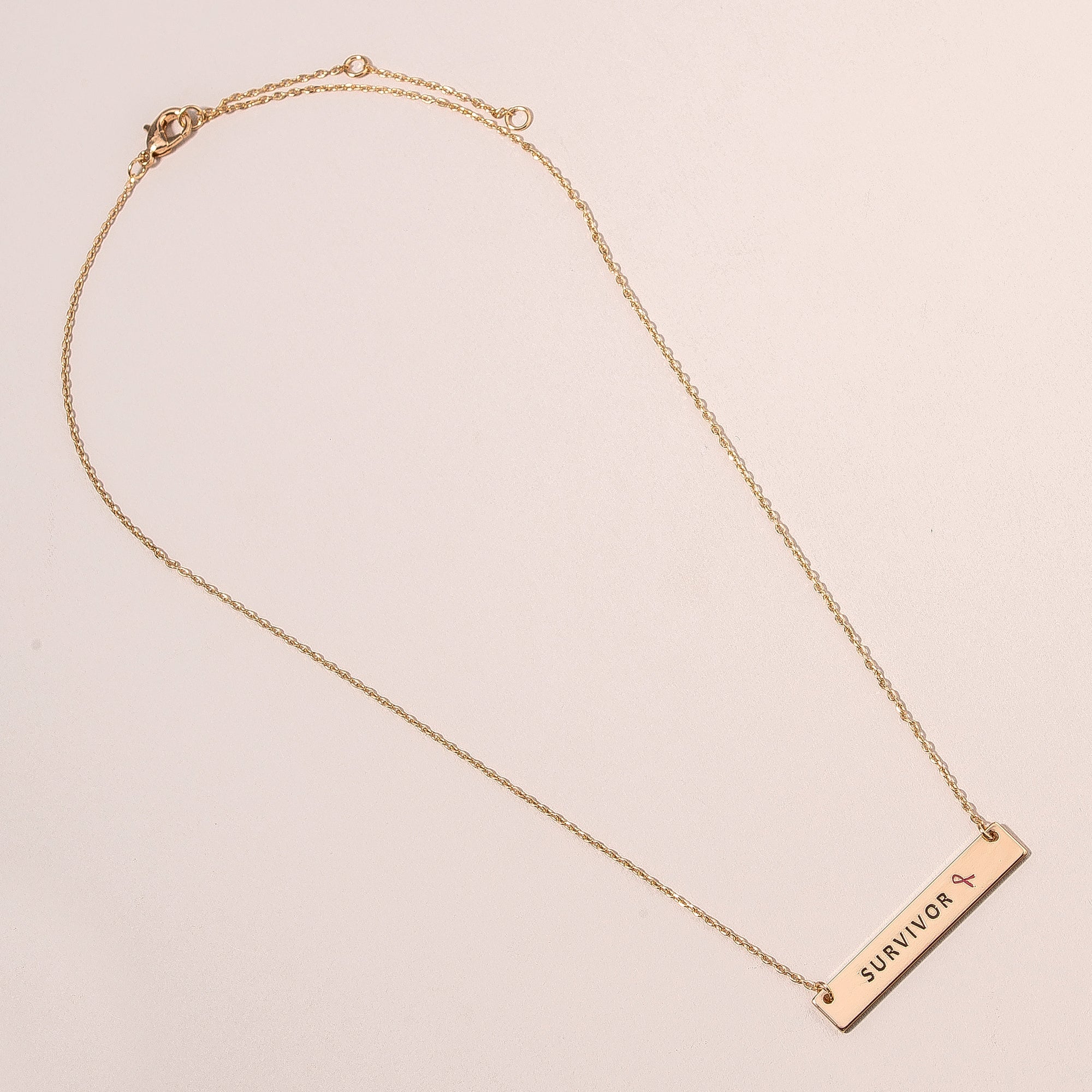 Survivor Tag Charm Necklace