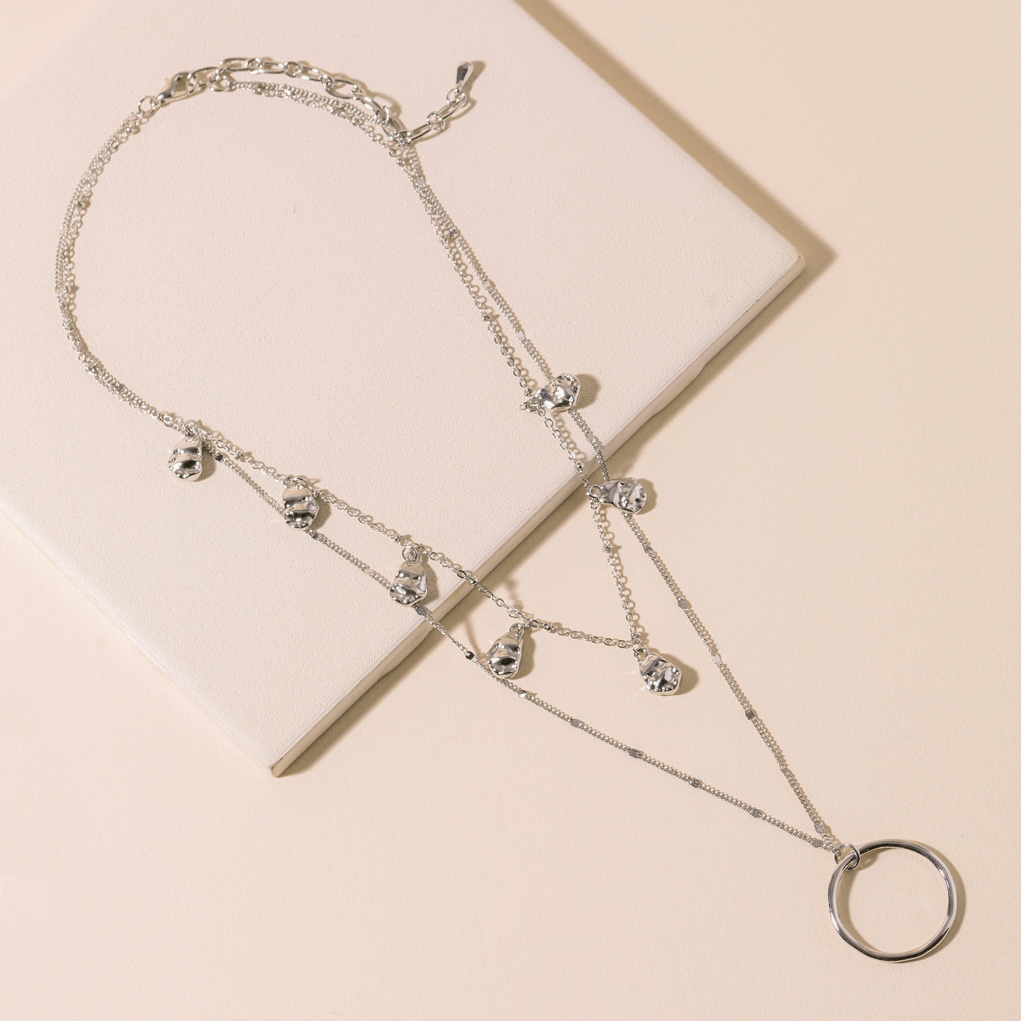 Layered Medallion Charms Necklace