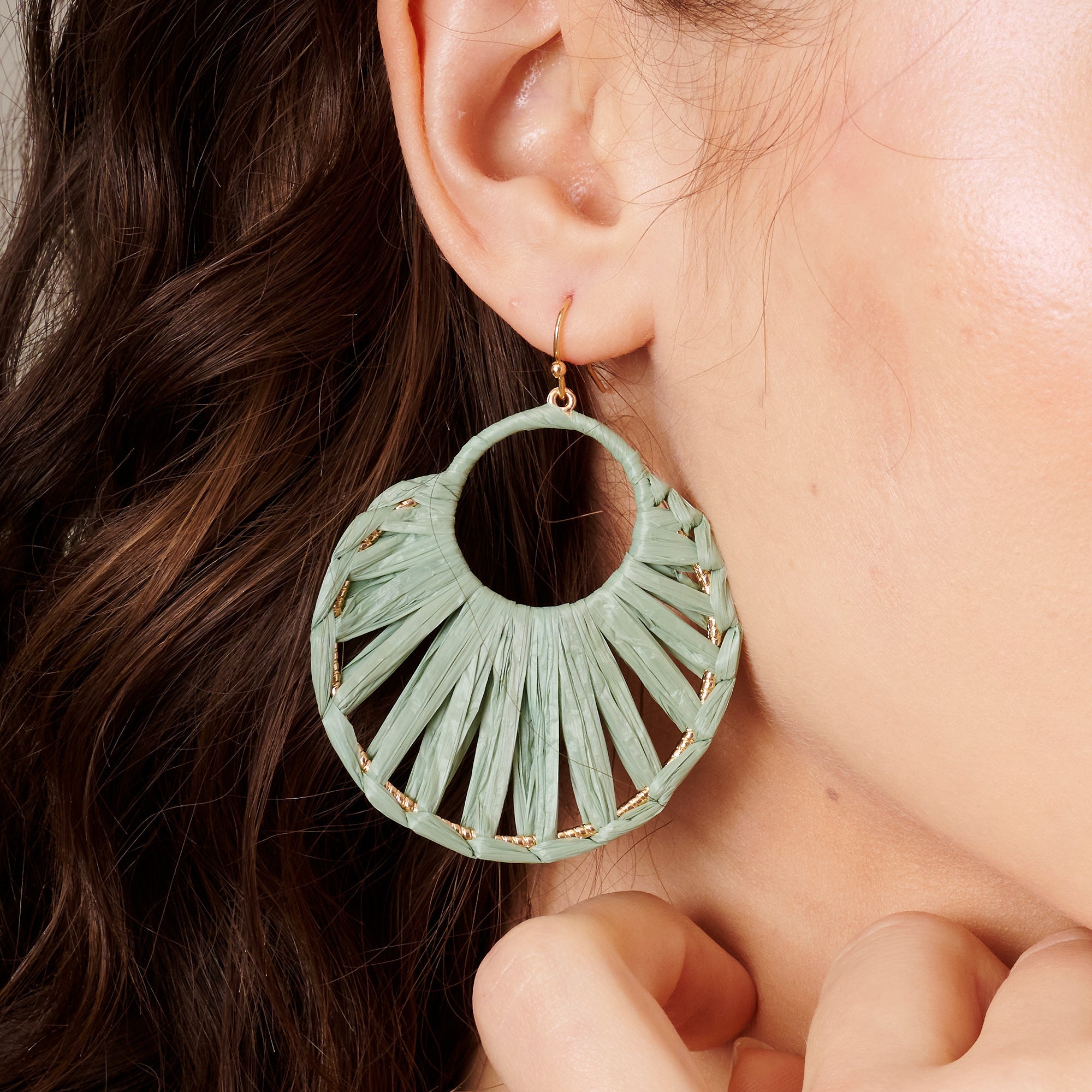 Raffia Dangle Earrings