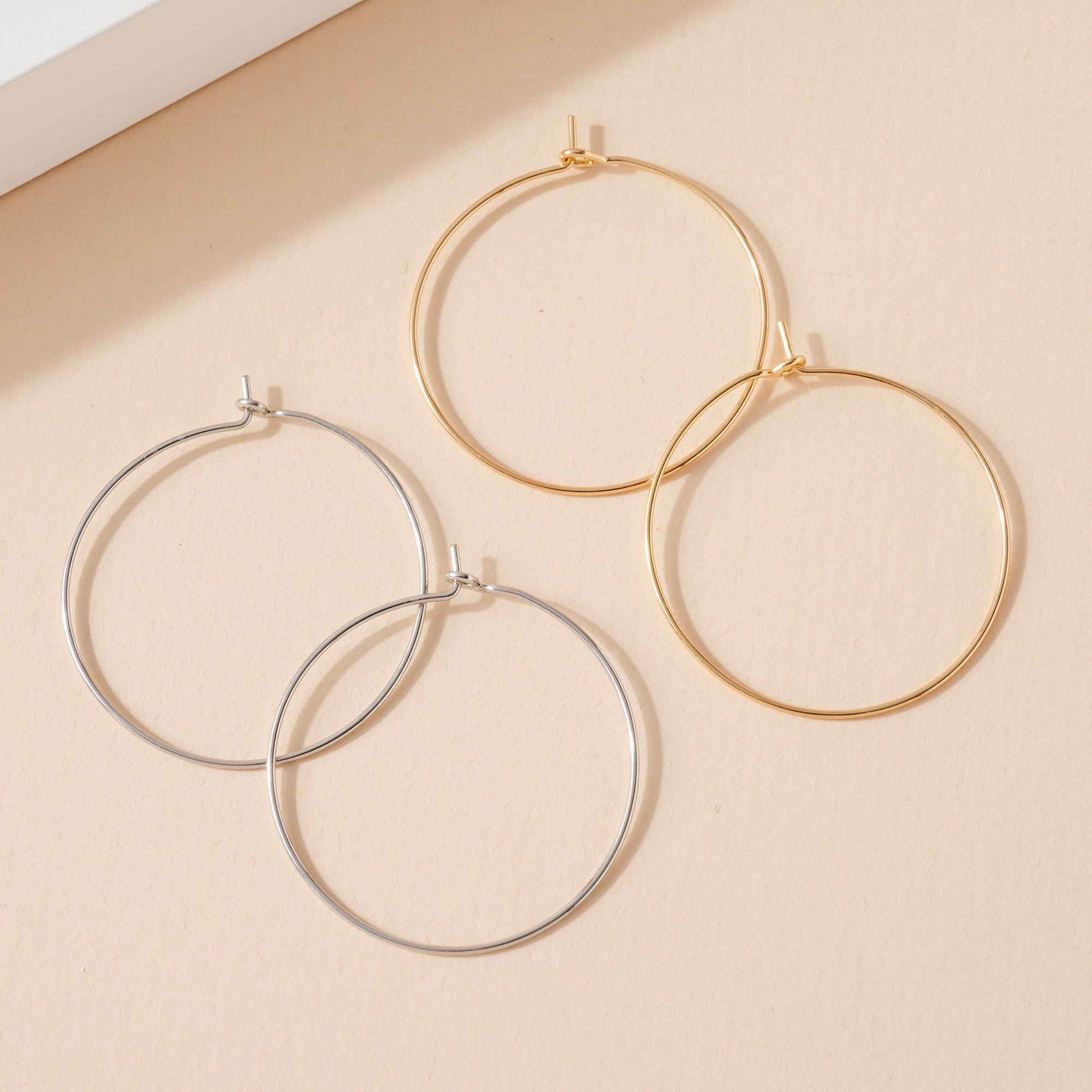 Thin Hoop Earrings