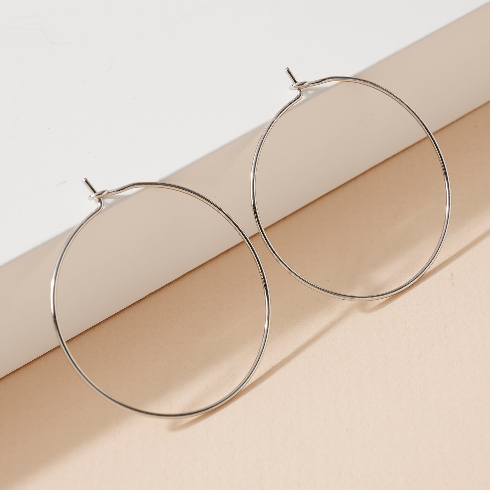 Thin Hoop Earrings