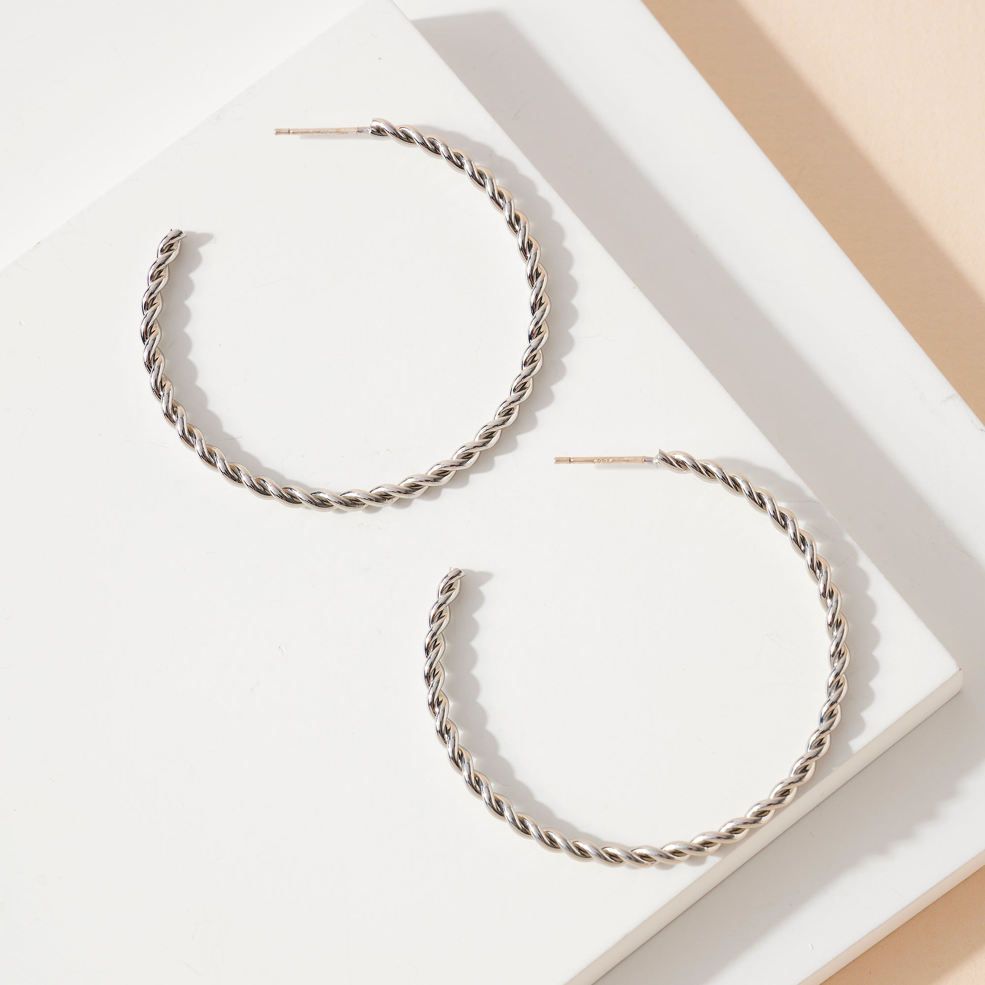 Twist Open Hoop Earrings