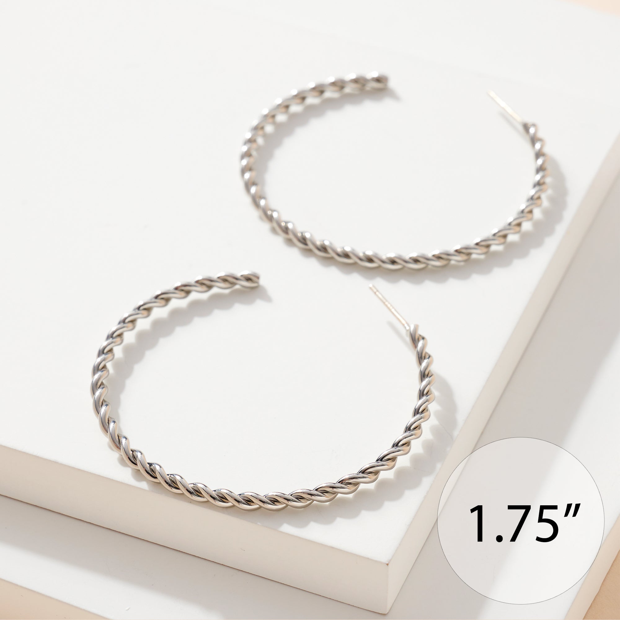 Twist Open Hoop Earrings