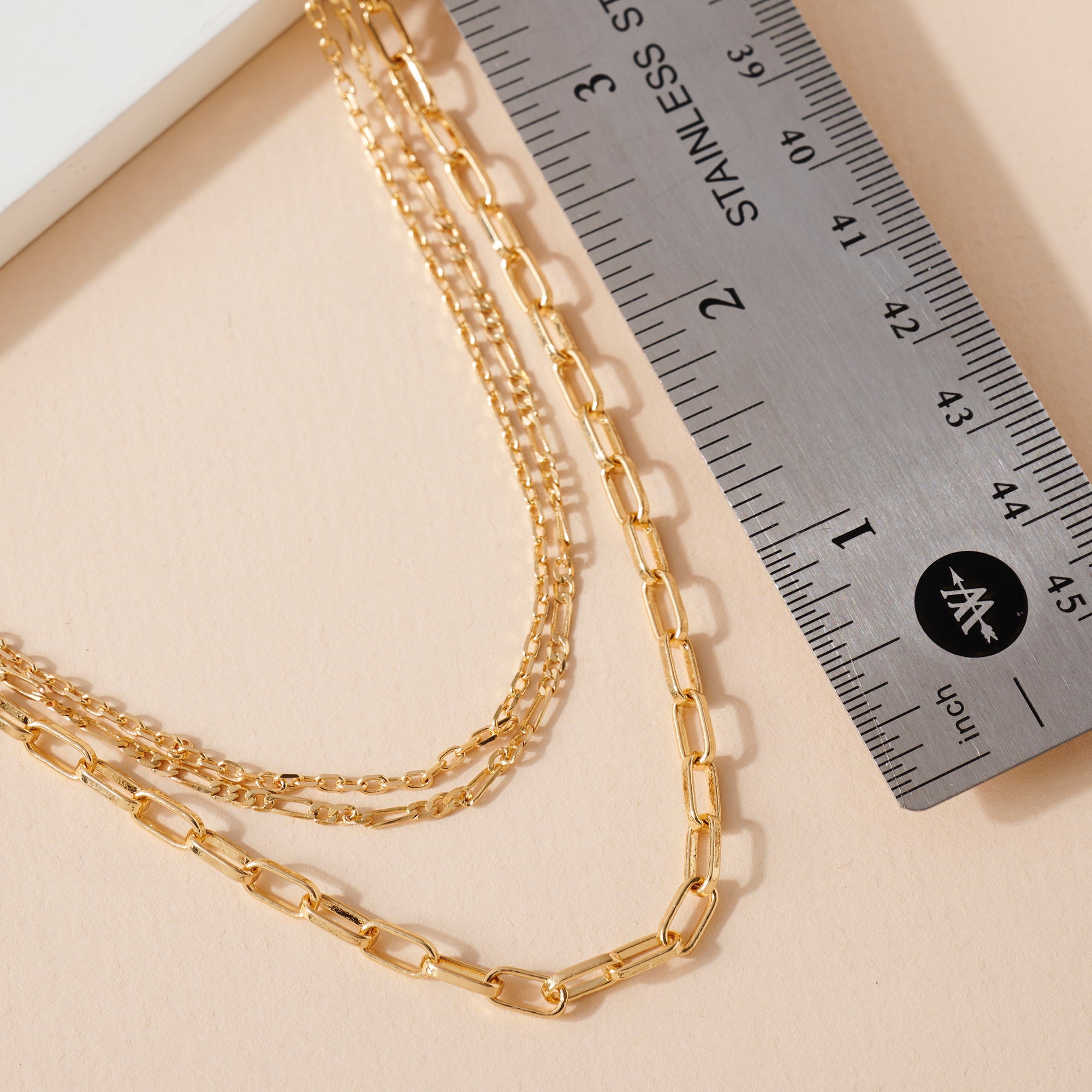 Layered Chain Link Necklace