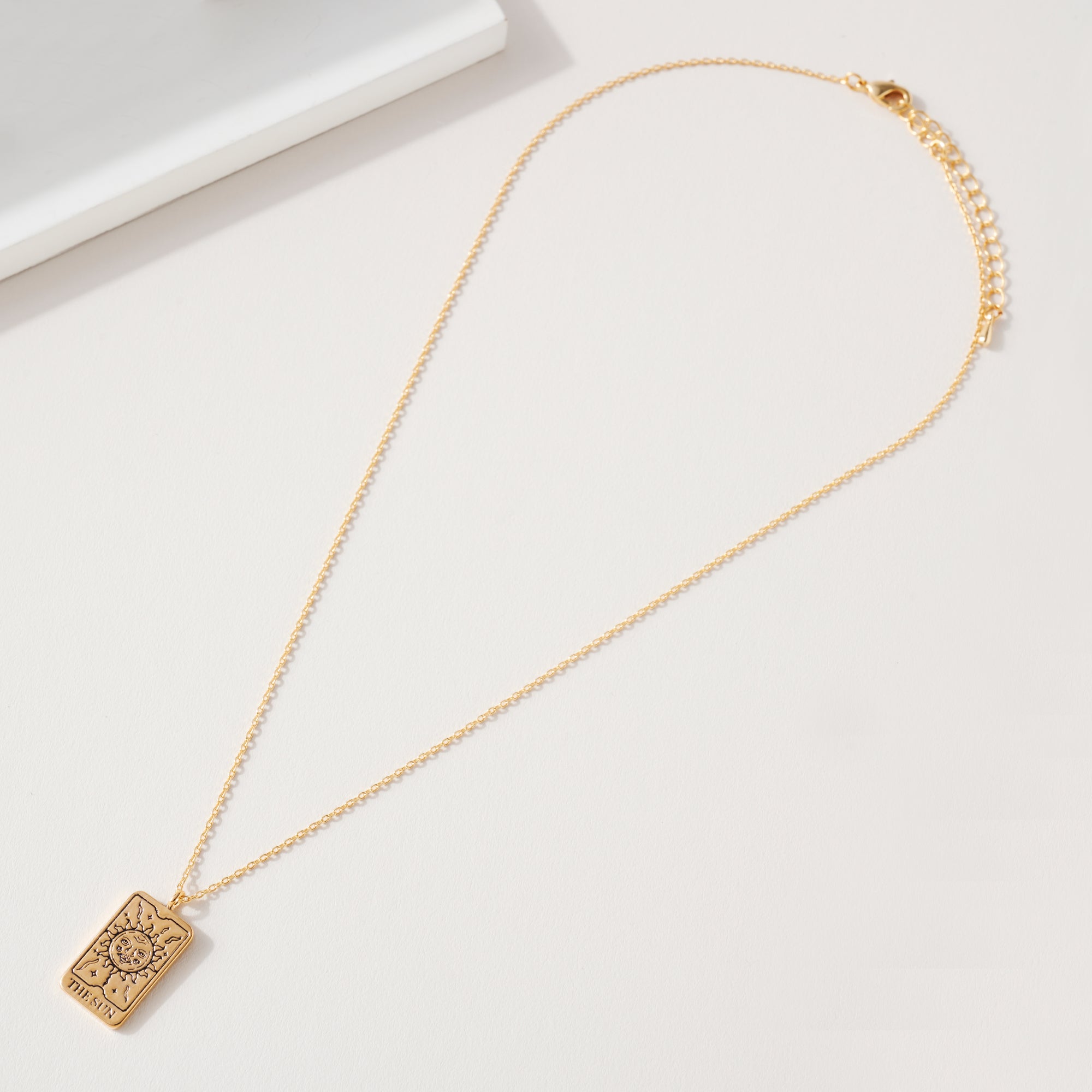 Sun Tarot Card Pendant Necklace