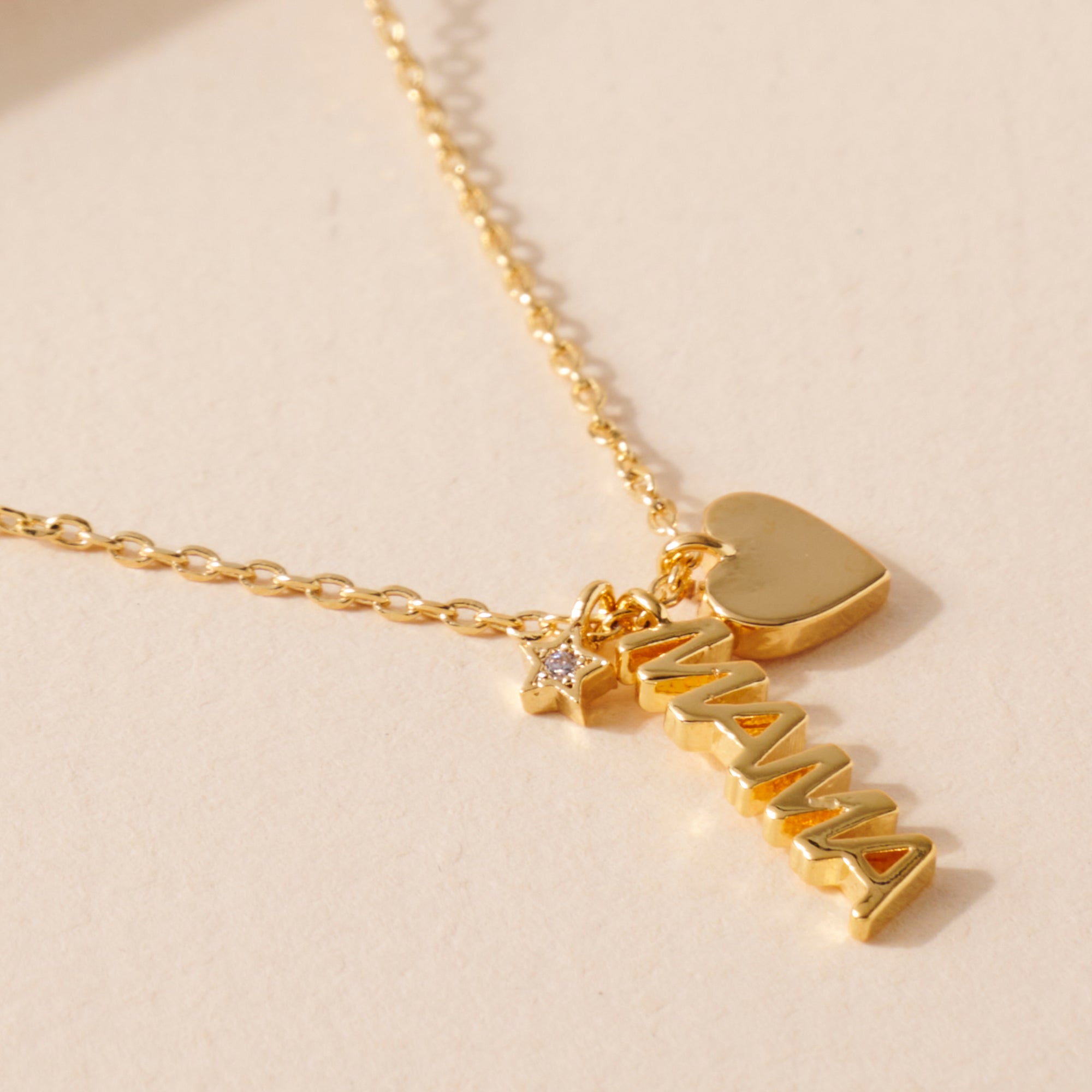 Script MAMA Charm Necklace