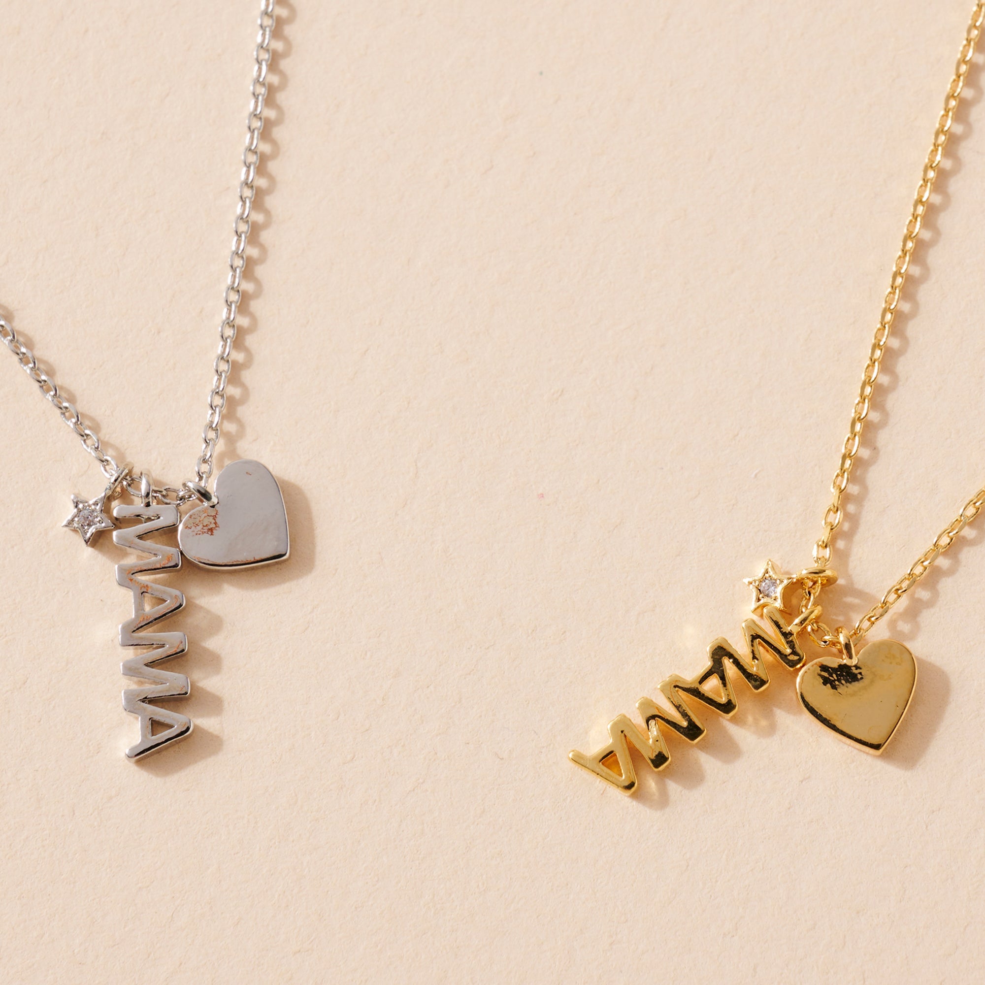 Script MAMA Charm Necklace