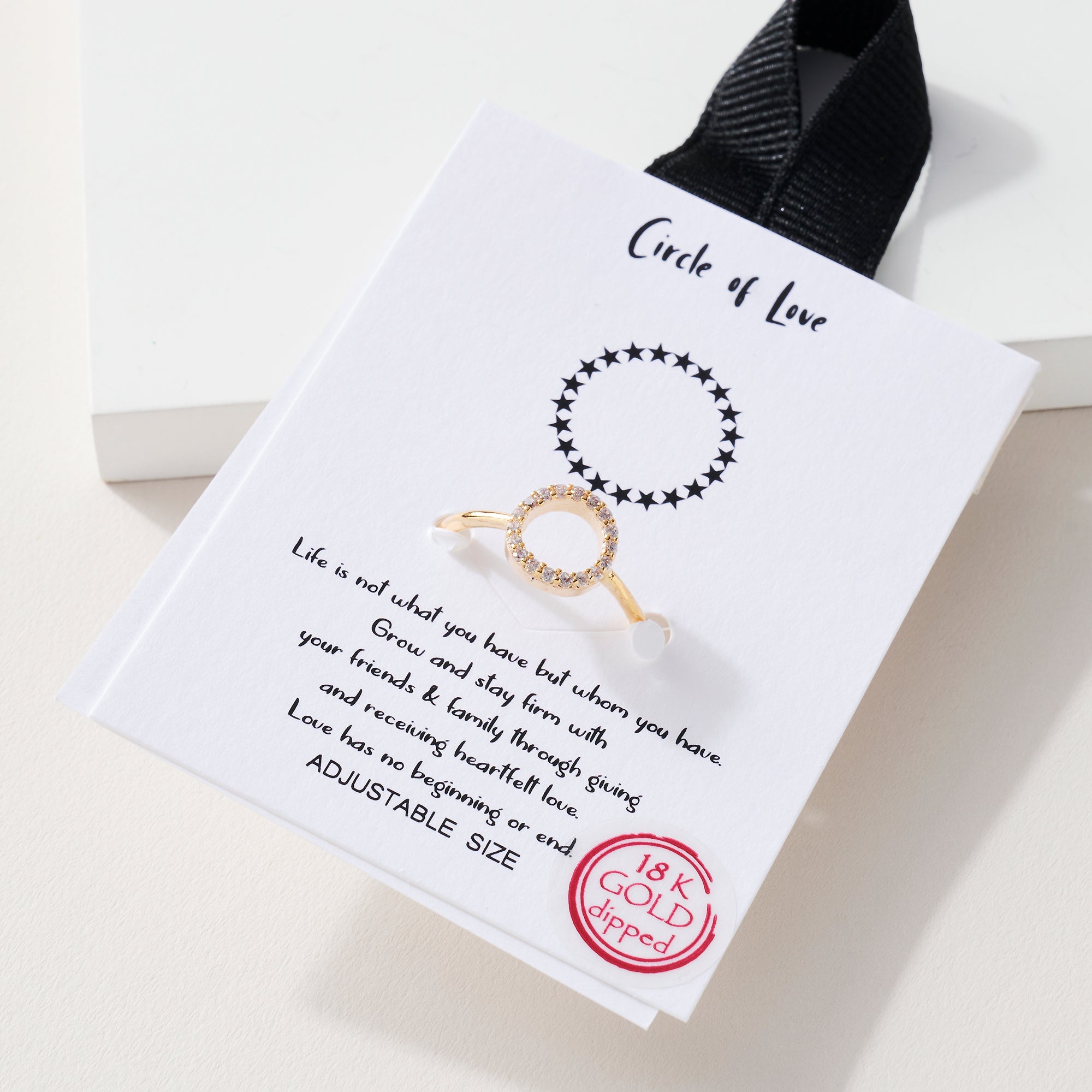 Circle CZ Open Ring