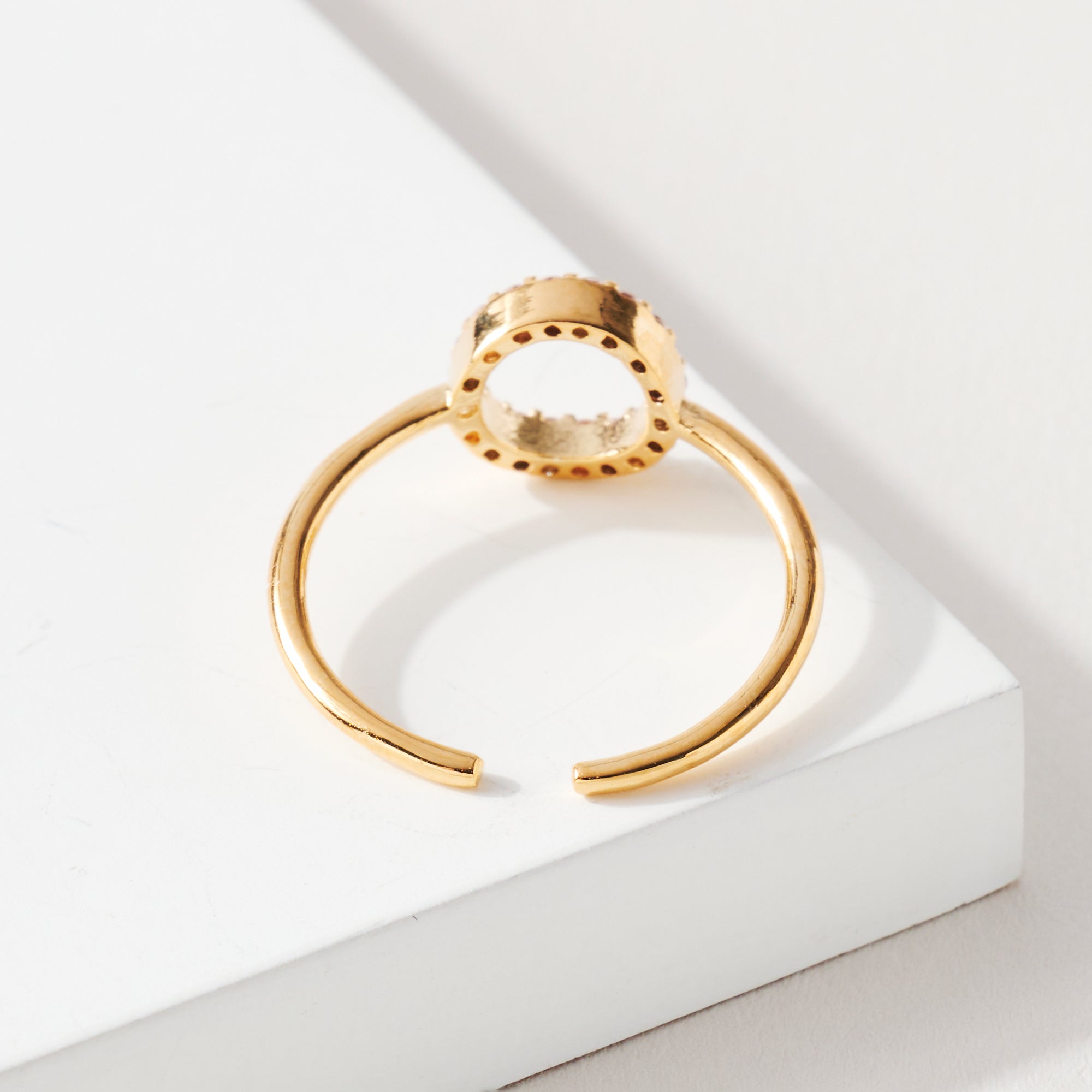 Circle CZ Open Ring