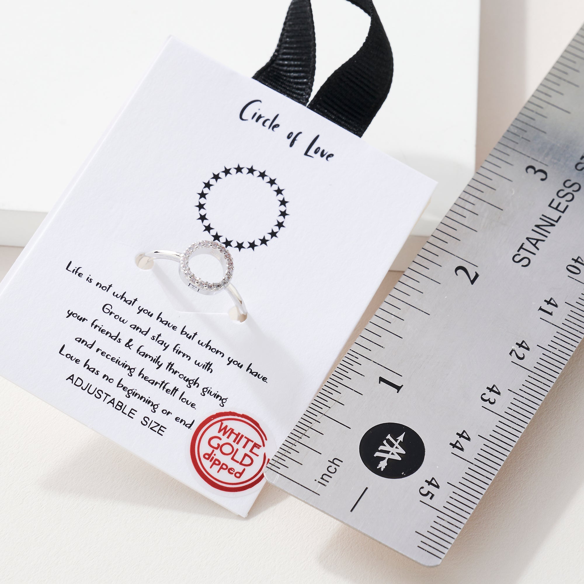 Circle CZ Open Ring