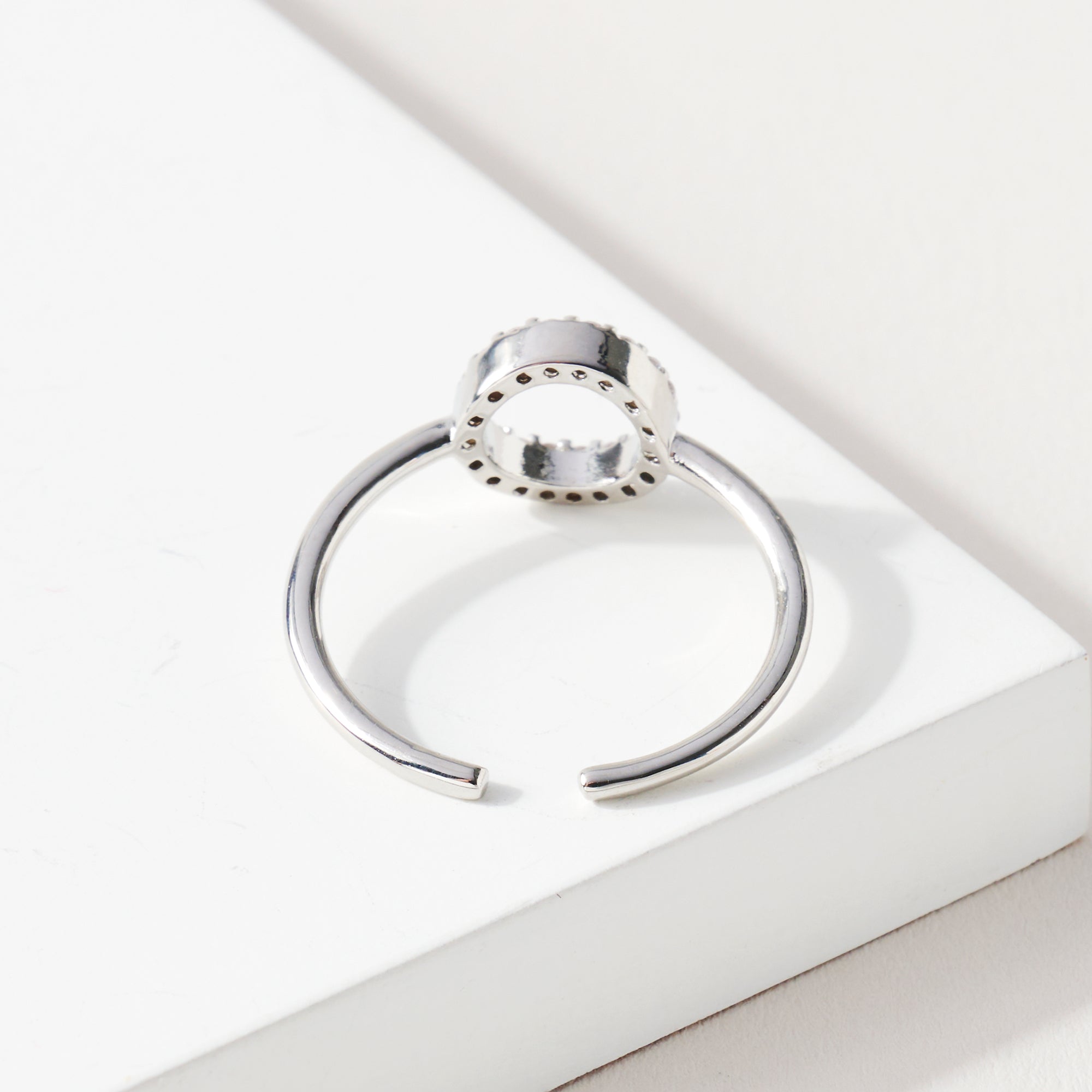 Circle CZ Open Ring