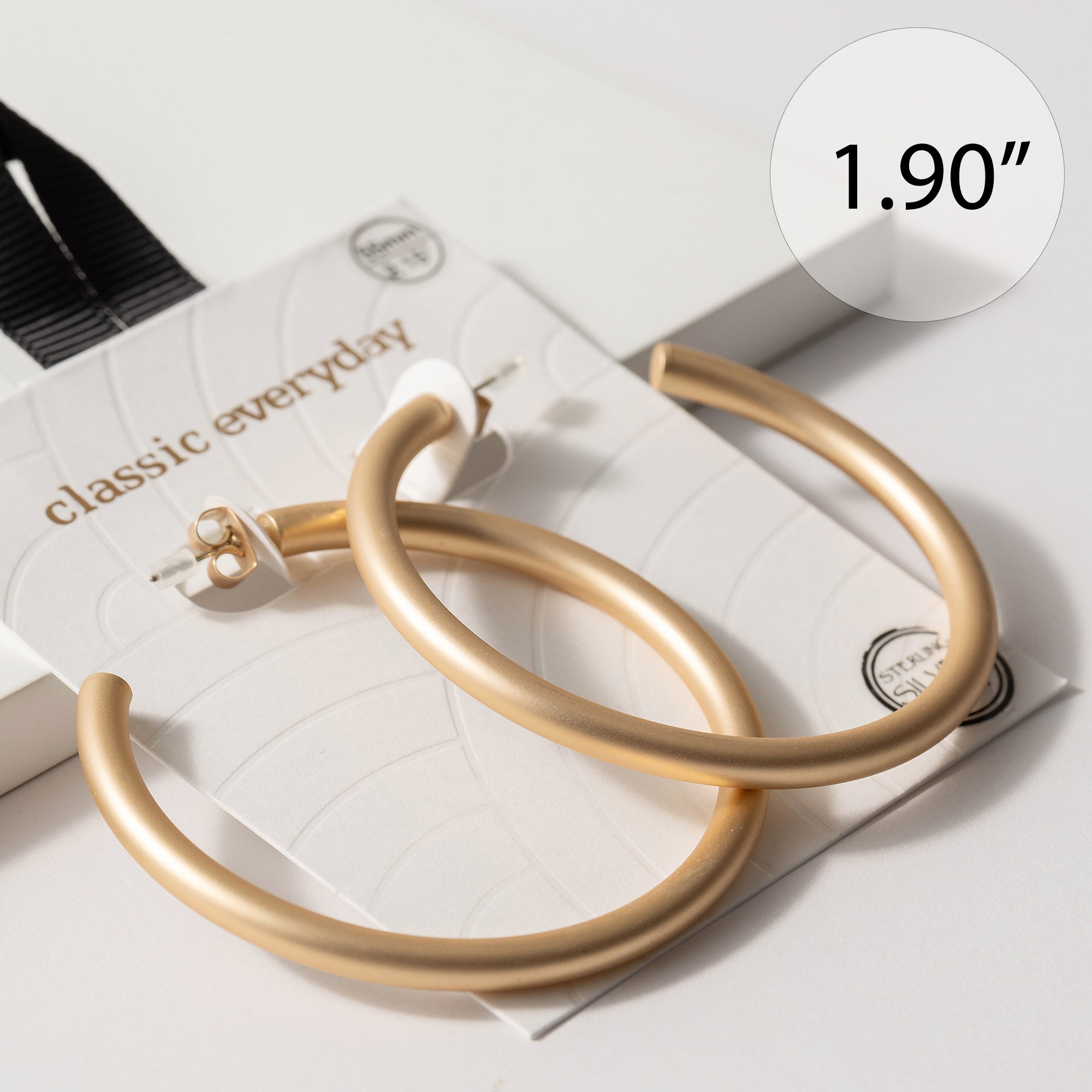 Tube Open Hoop Earrings