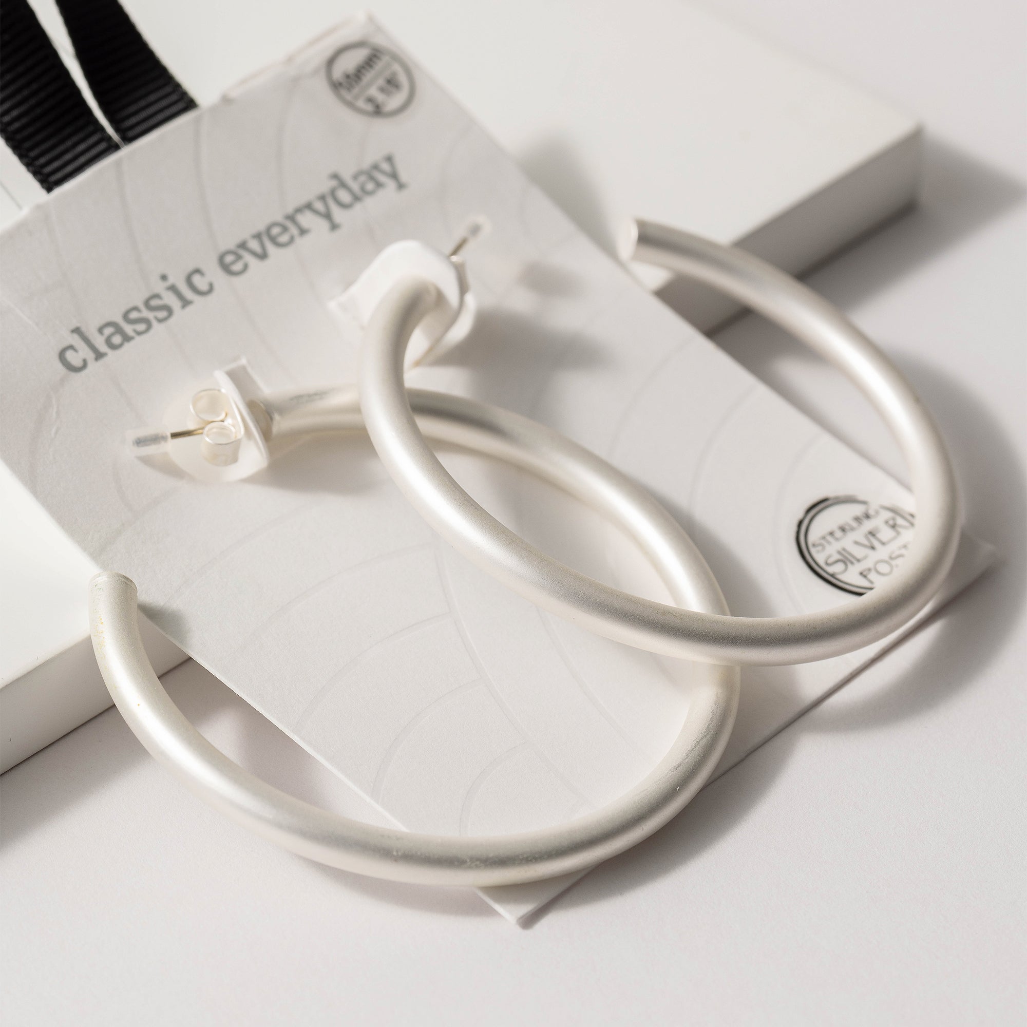 Tube Open Hoop Earrings