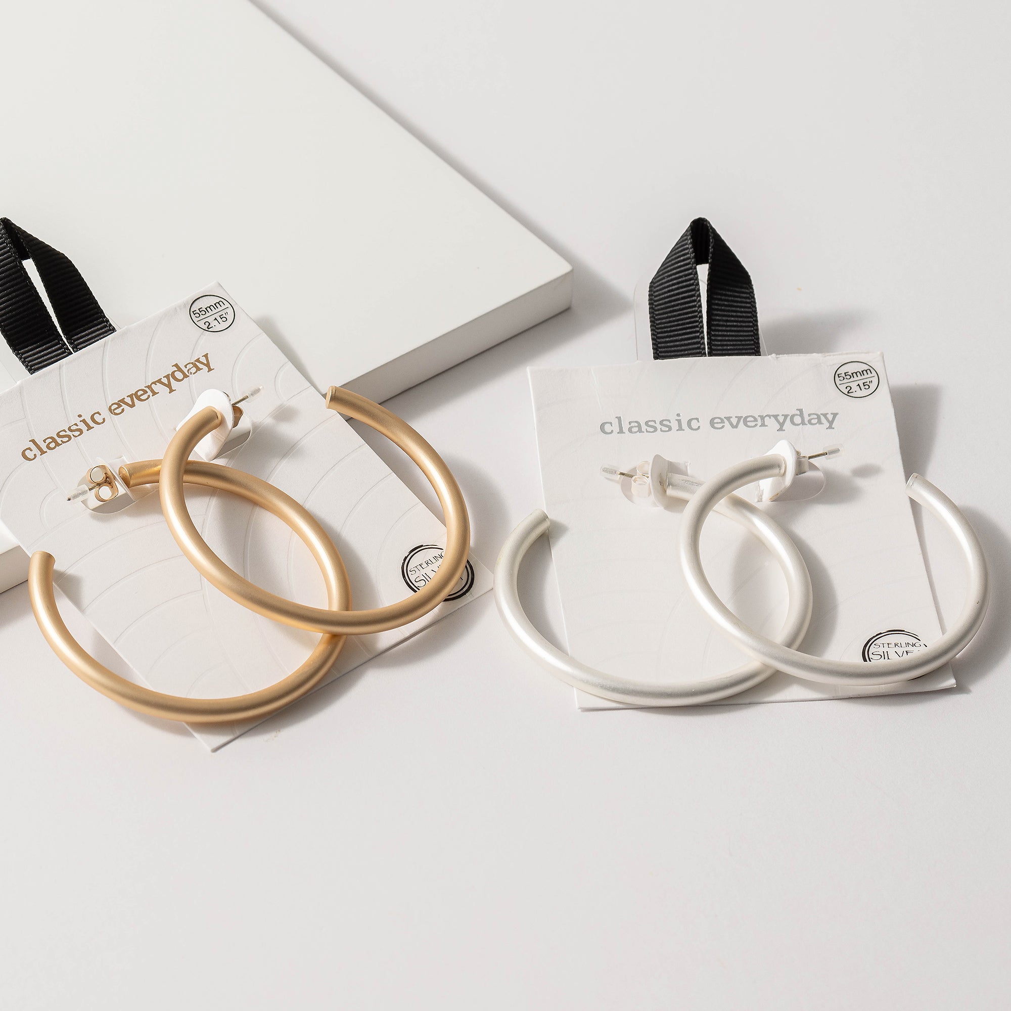 Tube Open Hoop Earrings