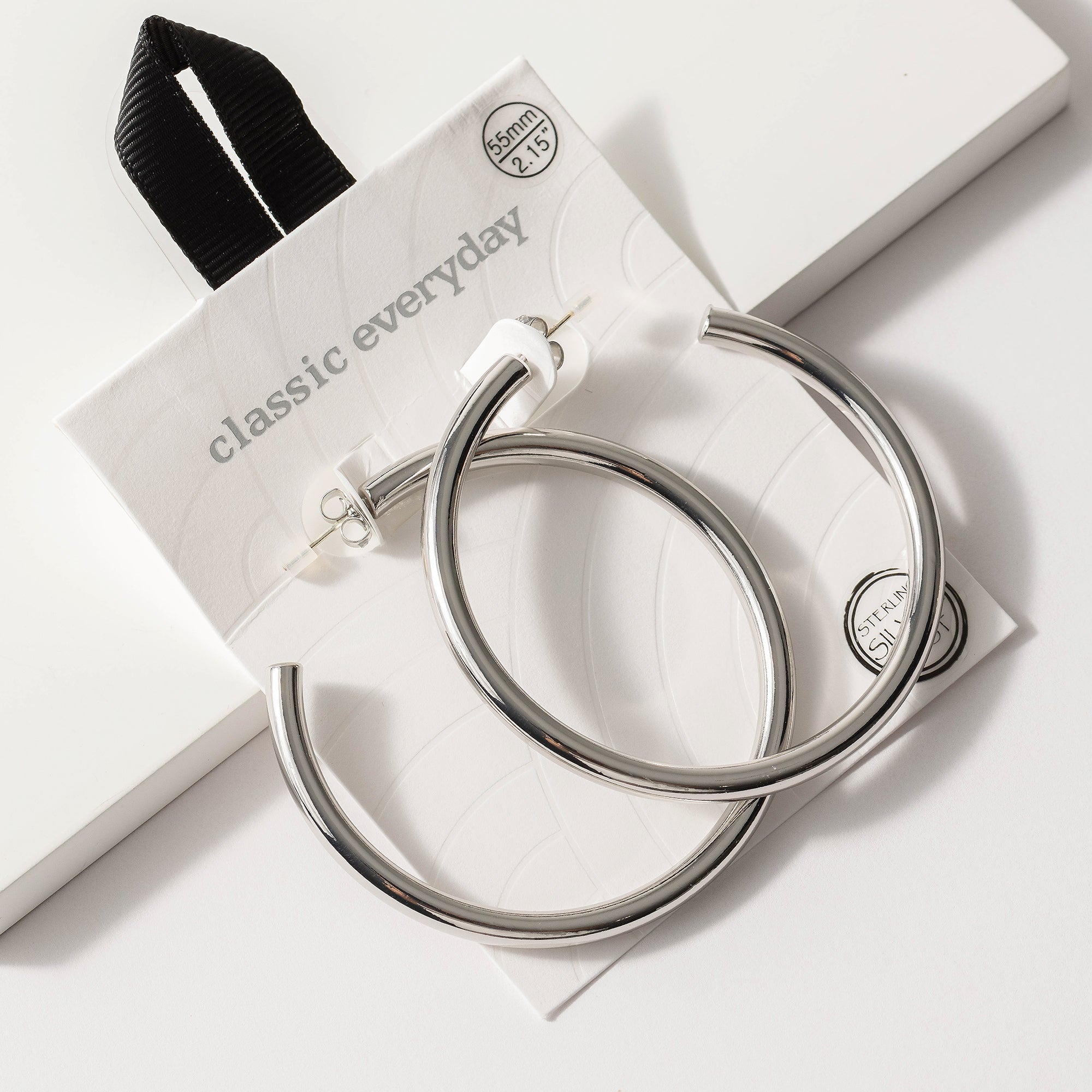 Tube Open Hoop Earrings