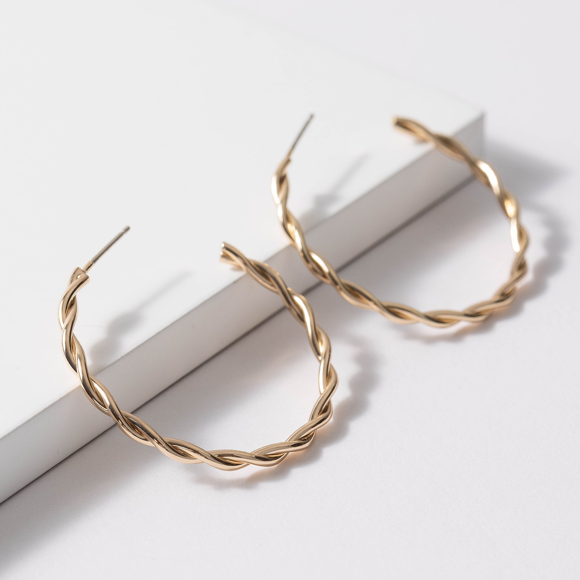 Twist Open Hoop Earrings