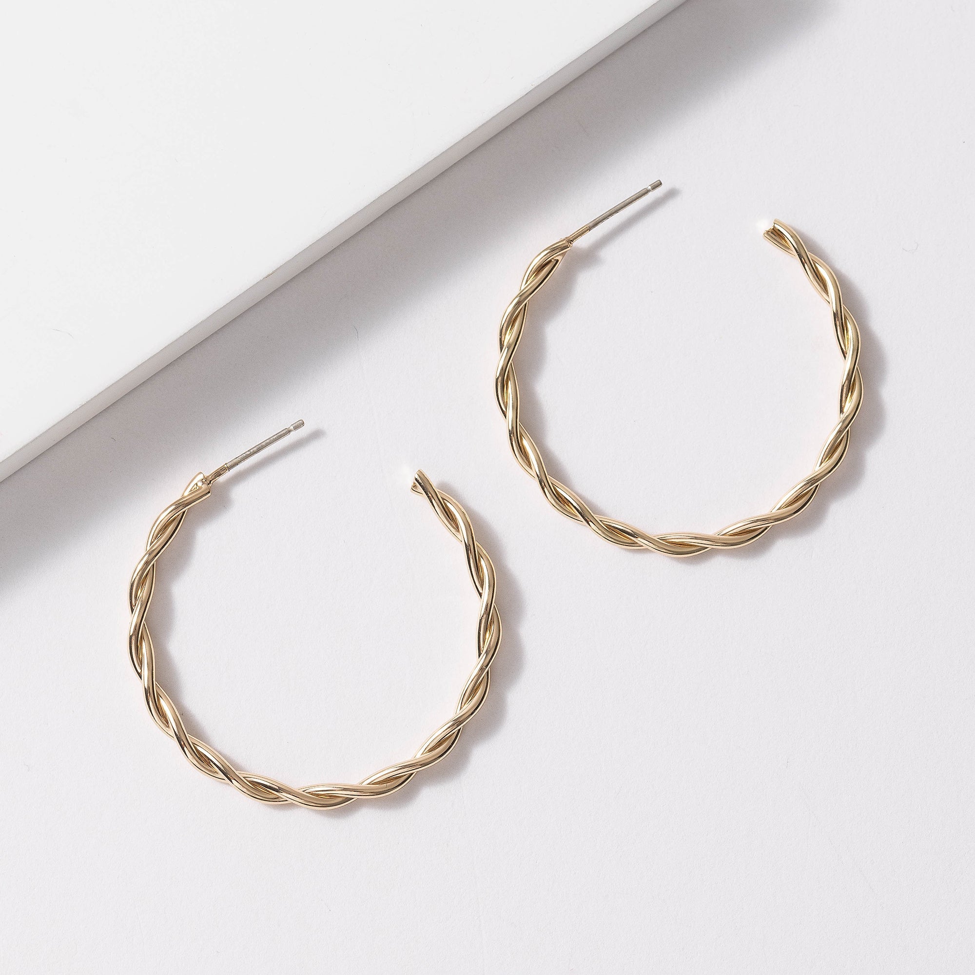 Twist Open Hoop Earrings