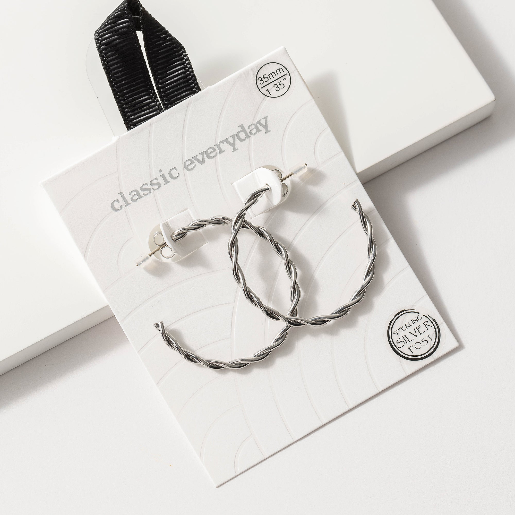 Twist Open Hoop Earrings
