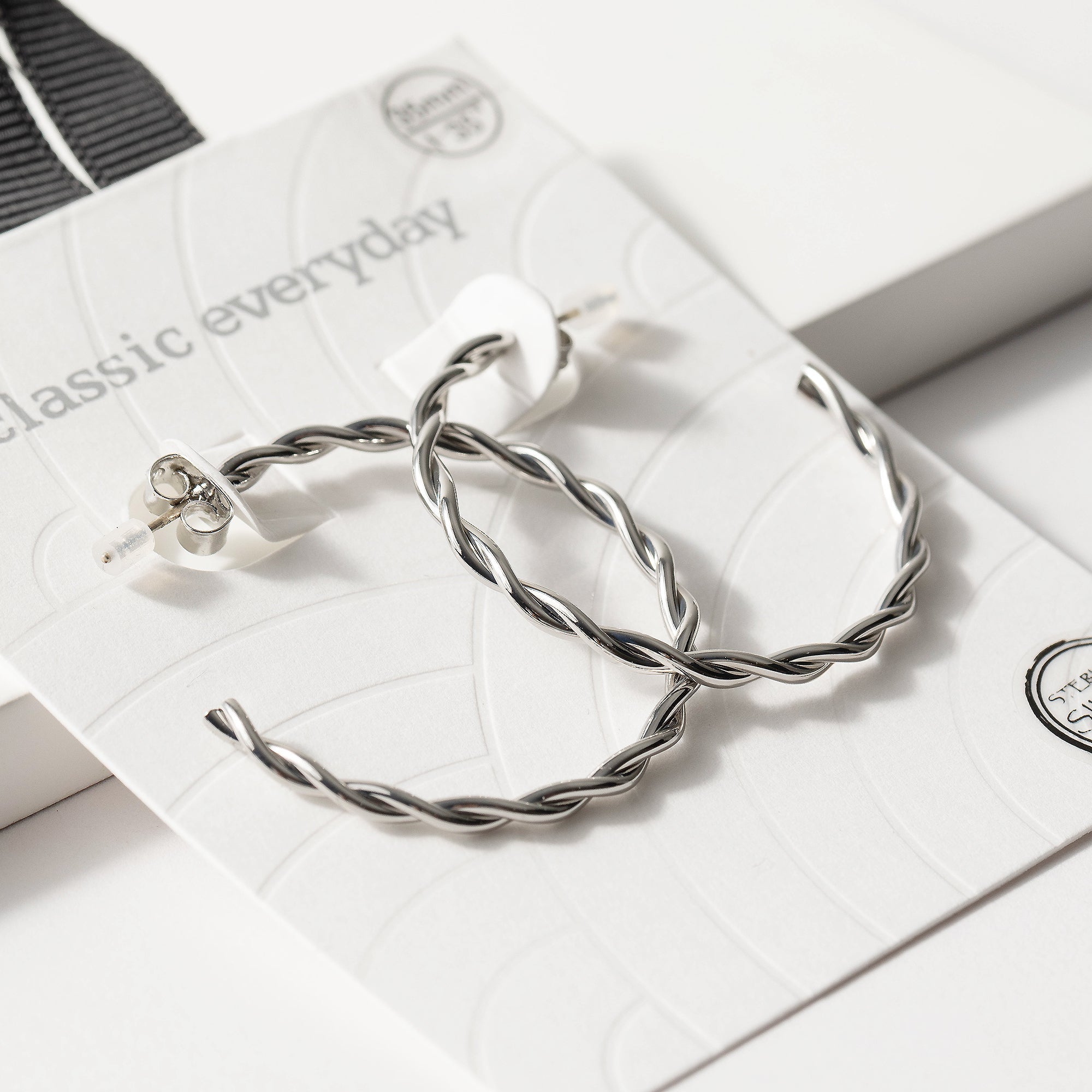 Twist Open Hoop Earrings