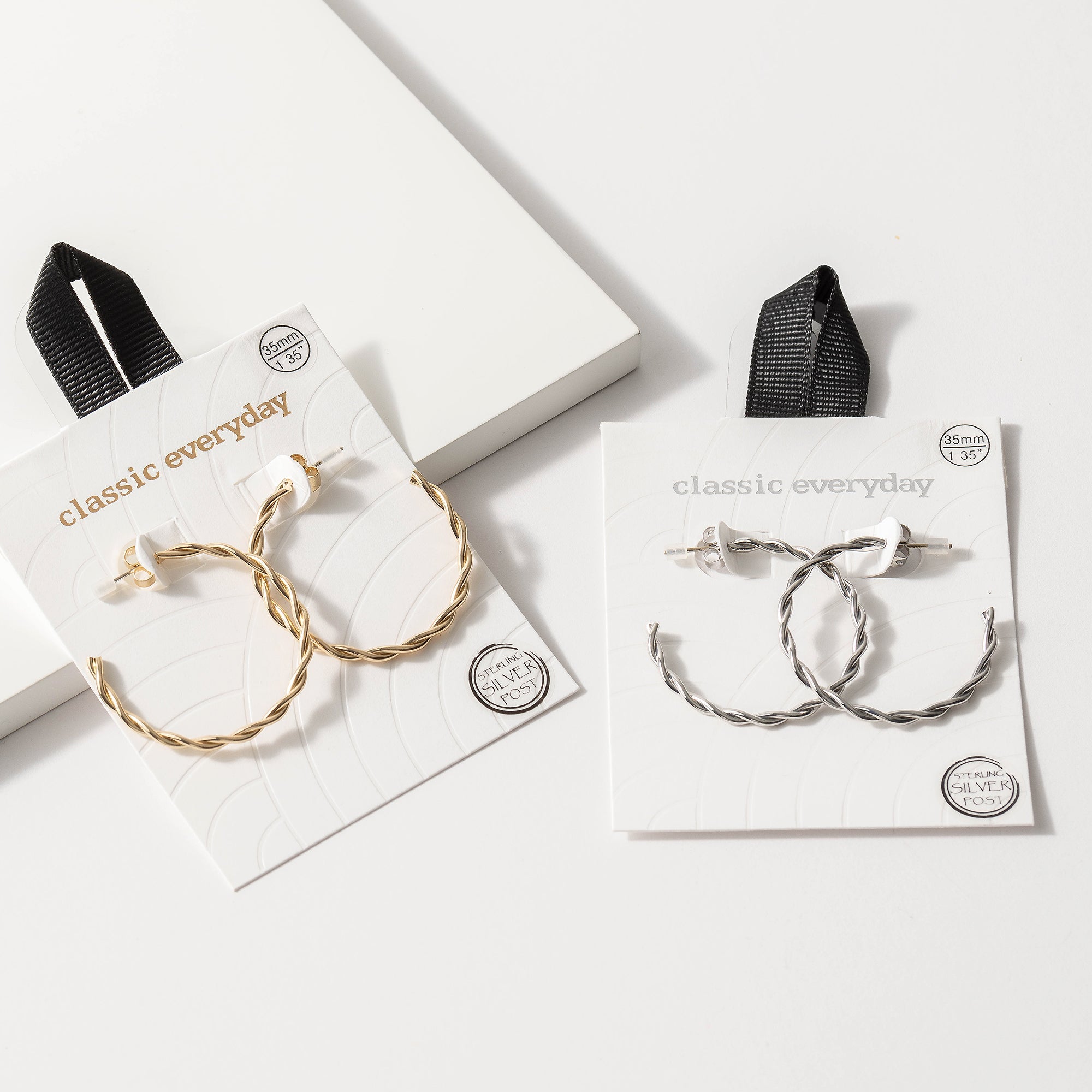 Twist Open Hoop Earrings