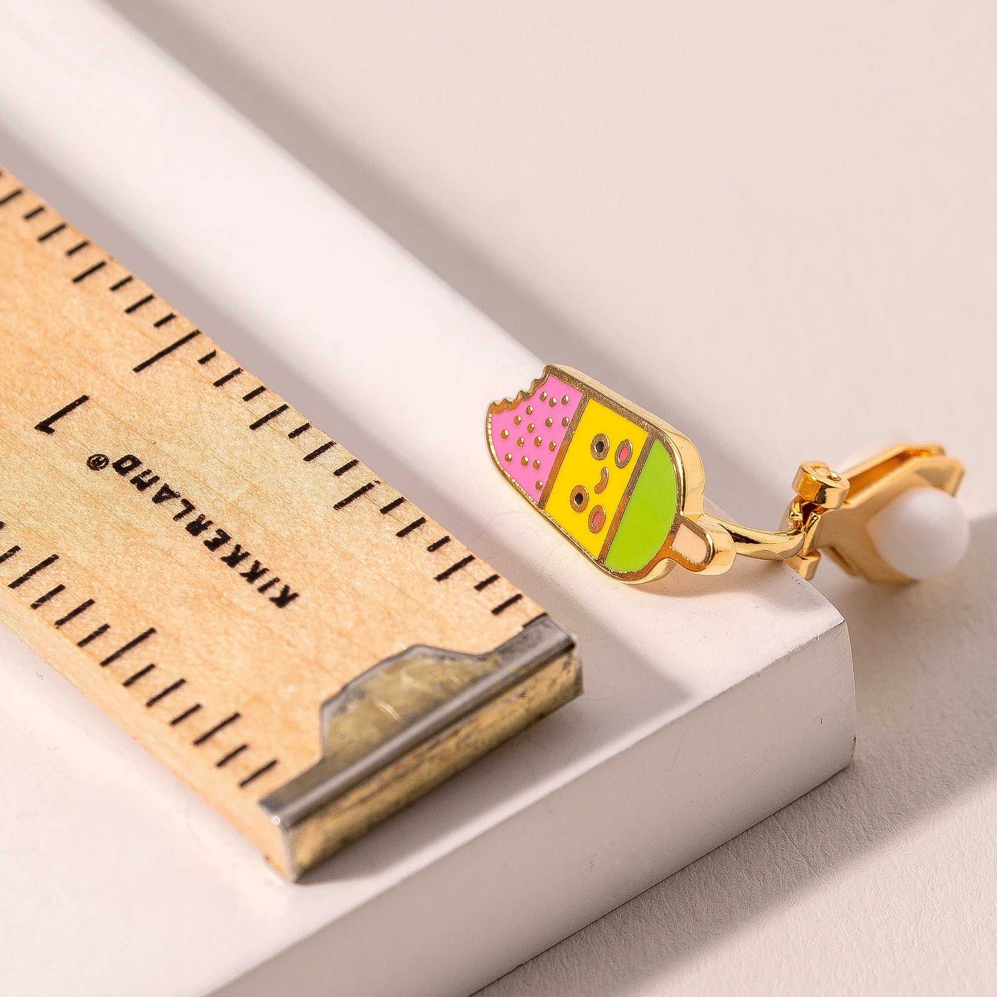 Kids Popsicle Clip On Earrings