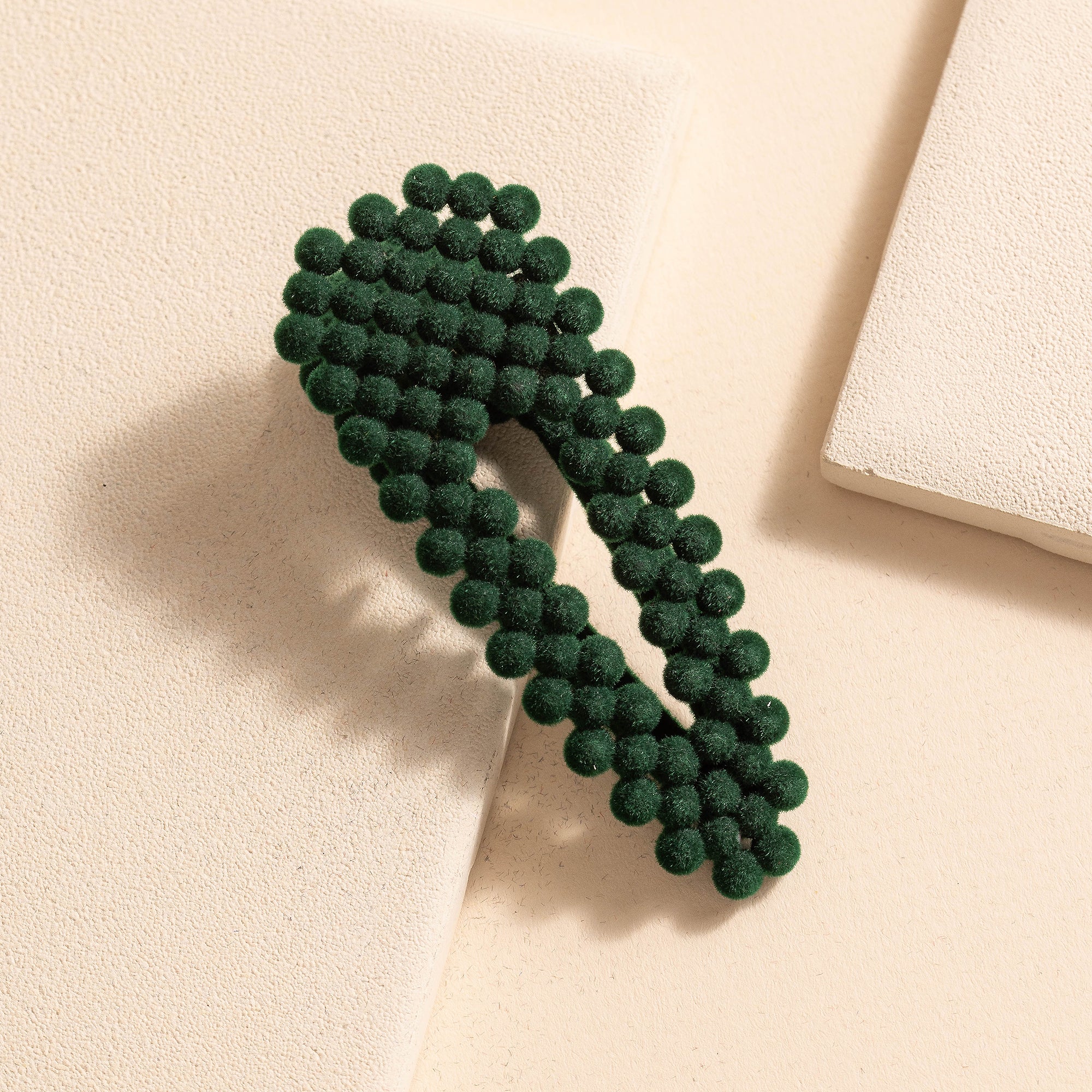 Mini Velvet Beads Hair Clips