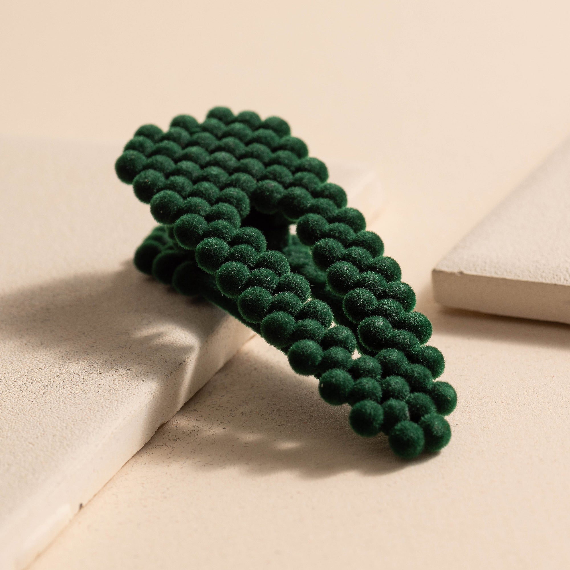 Mini Velvet Beads Hair Clips