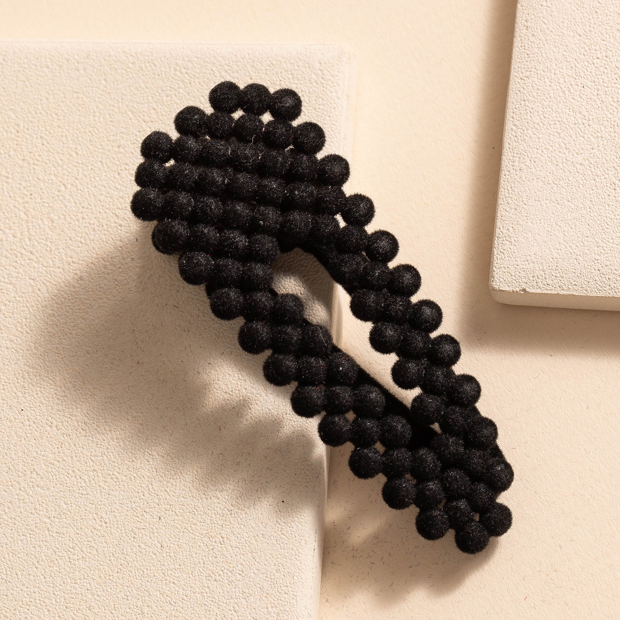 Mini Velvet Beads Hair Clips